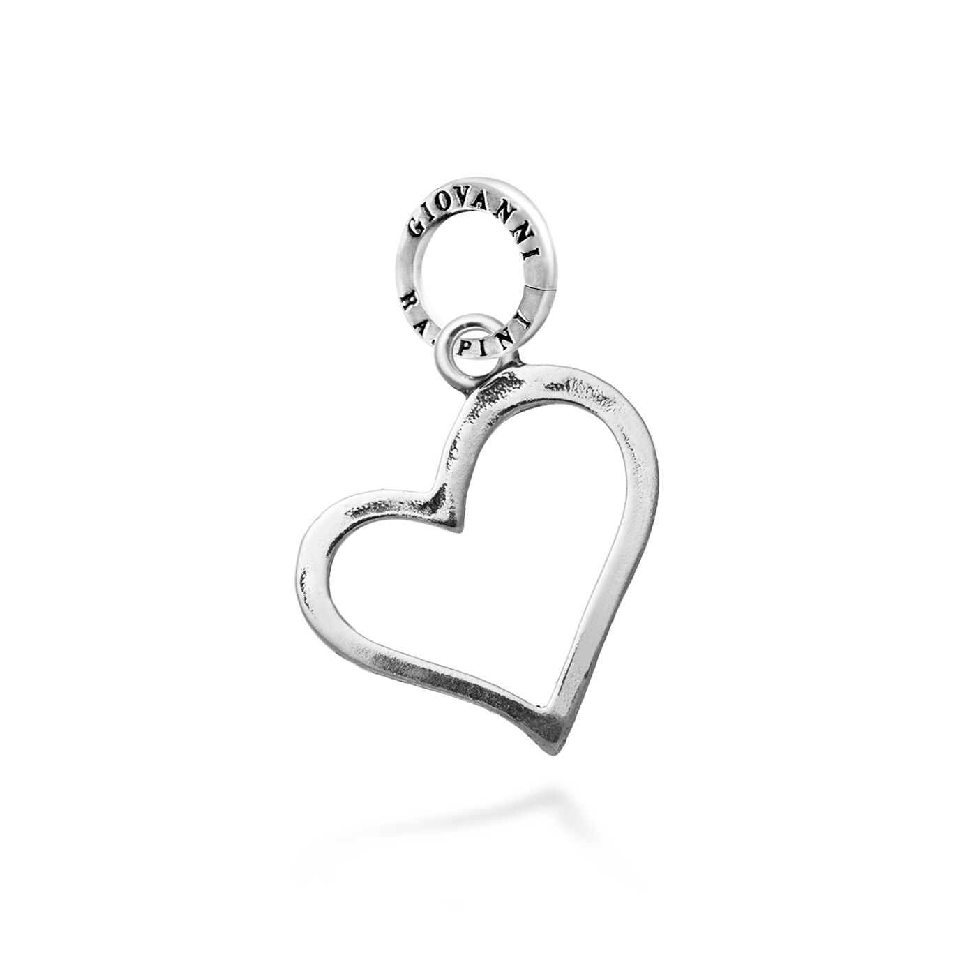 Super Light Heart Charm, Charm in Sterling Silver_image number 0_Giovanni Raspini