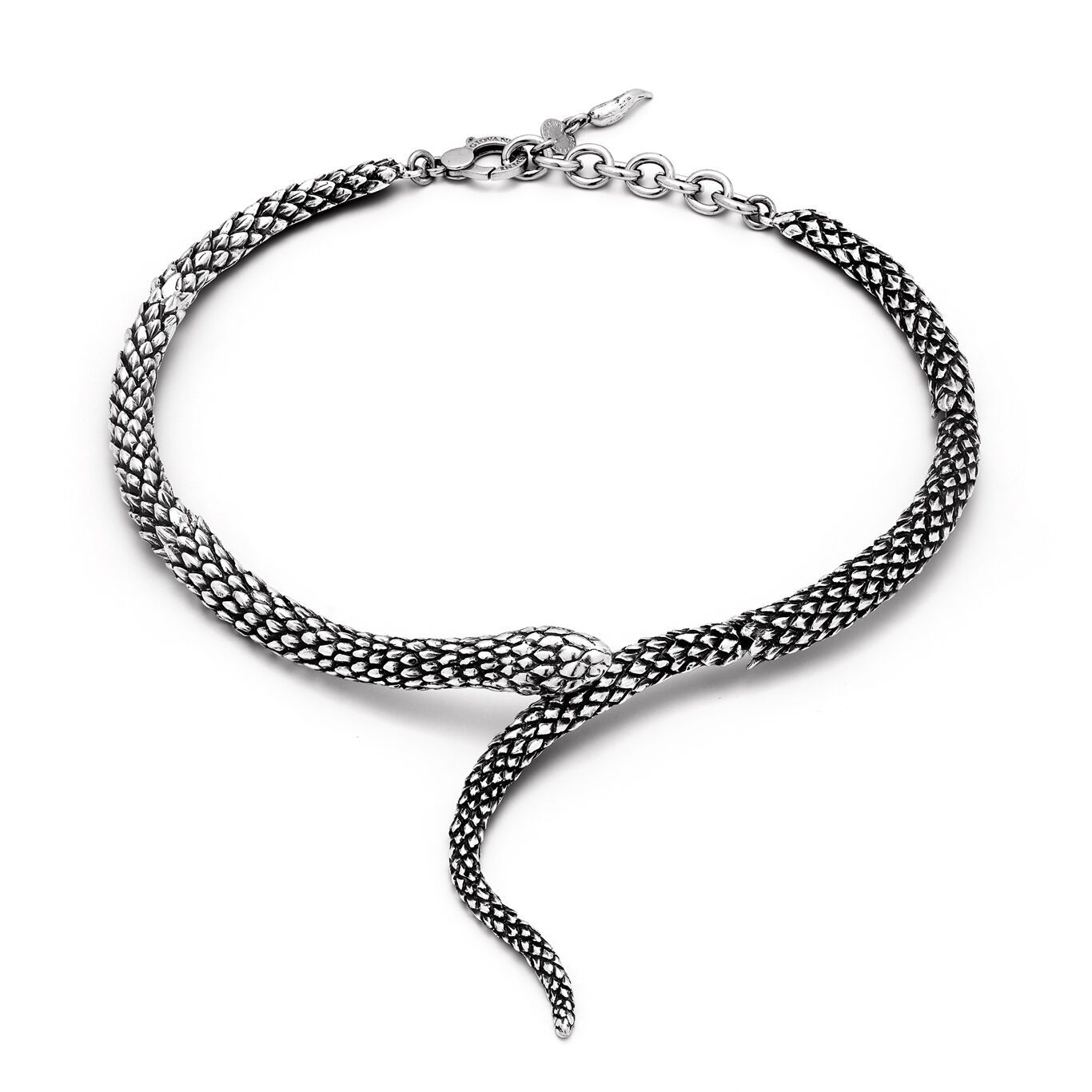 LILLY MARIE Collana A Serpente Argento 925 Con Pendente A Cristalli – Lunghezza Regolabile 45-50 Cm, Ipoallergenica - 4