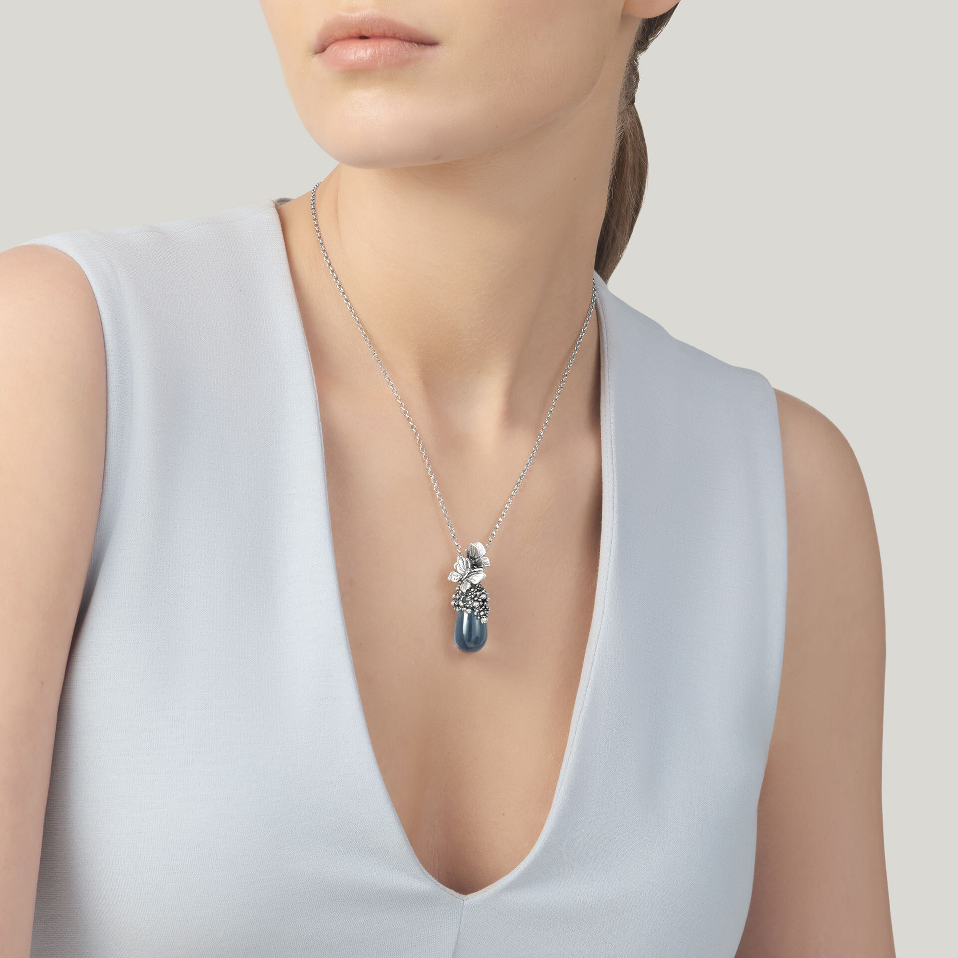 Blue Butterfly Pendant image number 1