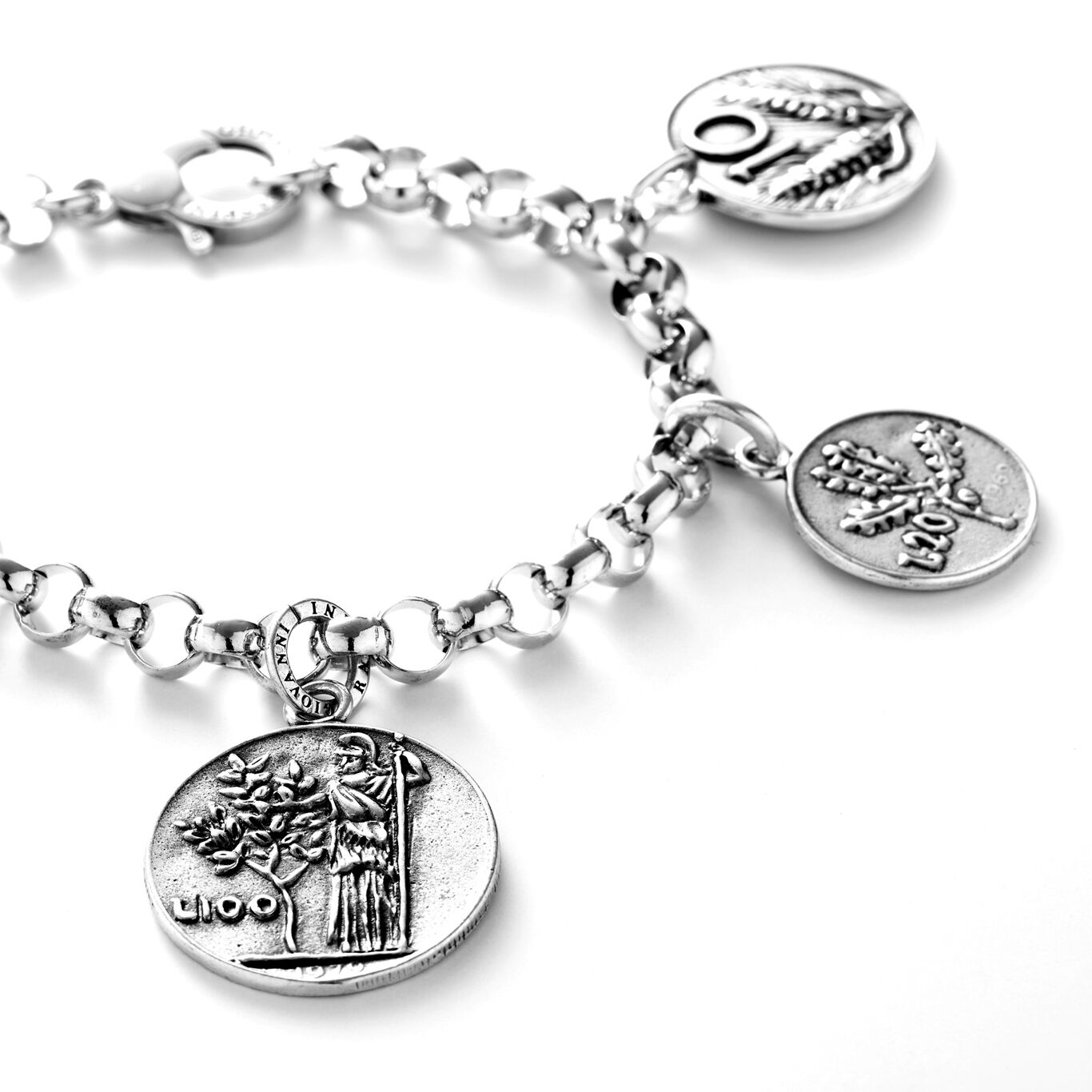 Charm 100 lire, Charm in Argento 925_image number 2_Giovanni Raspini