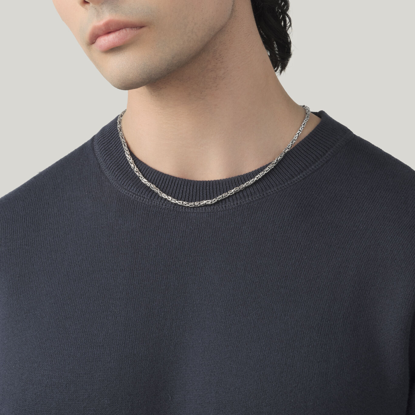 Square Byzantine Mini Necklace