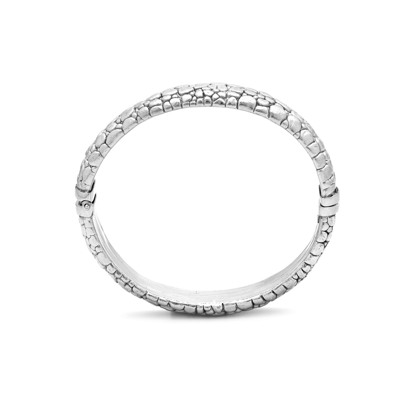 Croco Bangle, Bangle in Sterling Silver_image number 2_Giovanni Raspini