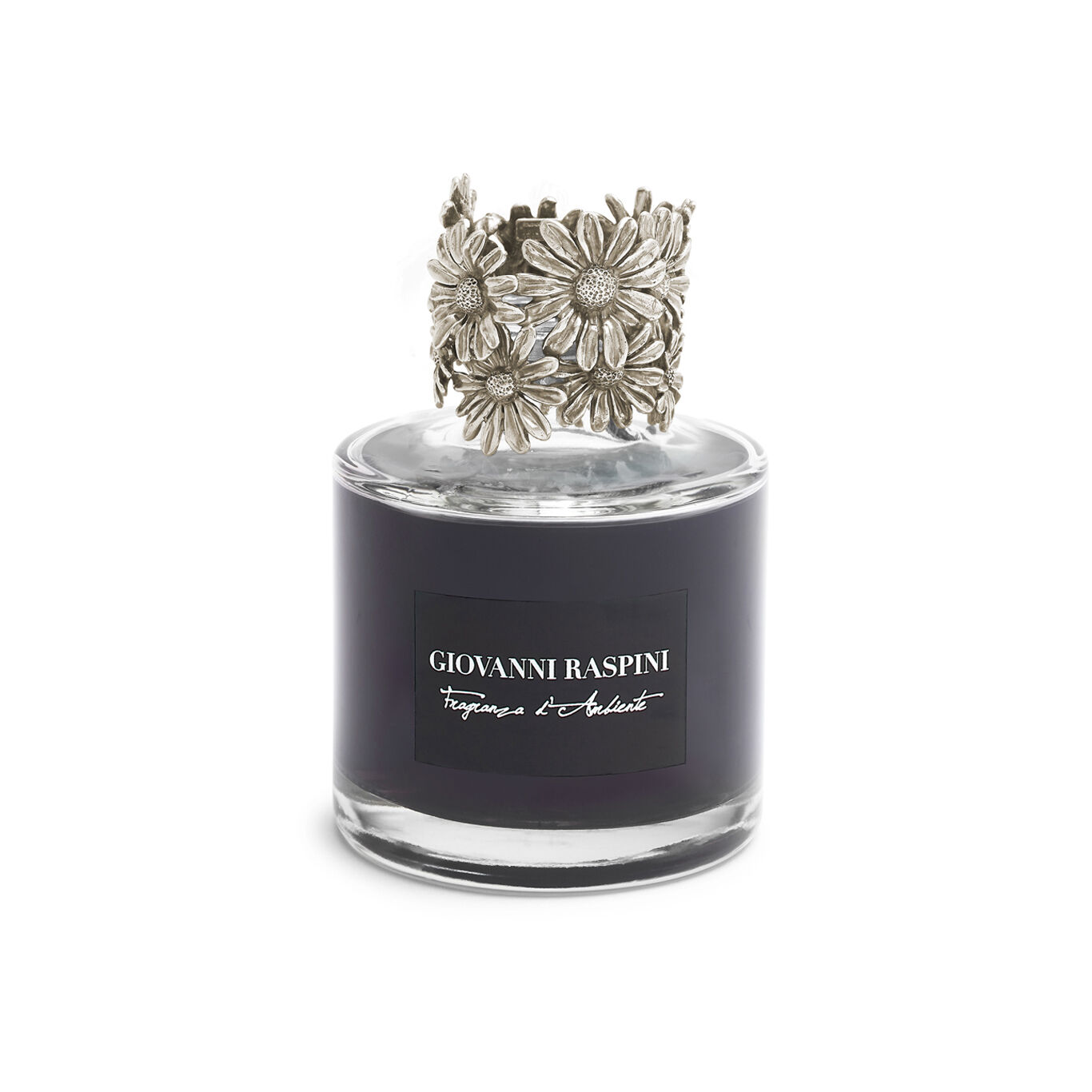 Daisies Diffuser, Room fragrance Nero Divino with bronzobianco decoration_image number 1_Giovanni Raspini