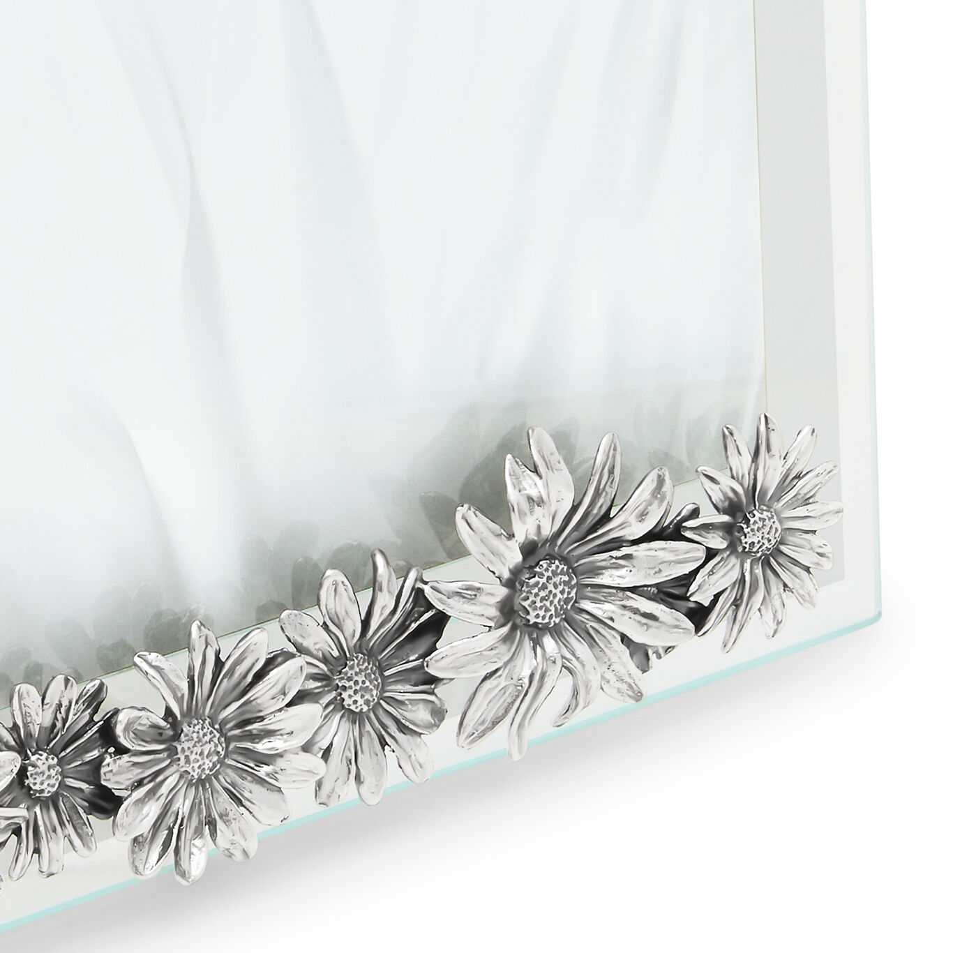 Daisies Small Horizontal Light Frame, Bevelled glass and silver frame_image number 11_Giovanni Raspini