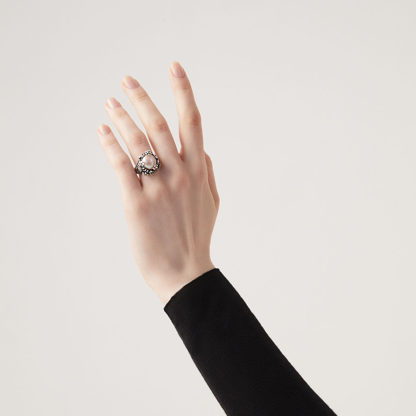 Ring Blossom, Ring aus Silber 925 und Naturperle_image number 1_Giovanni Raspini