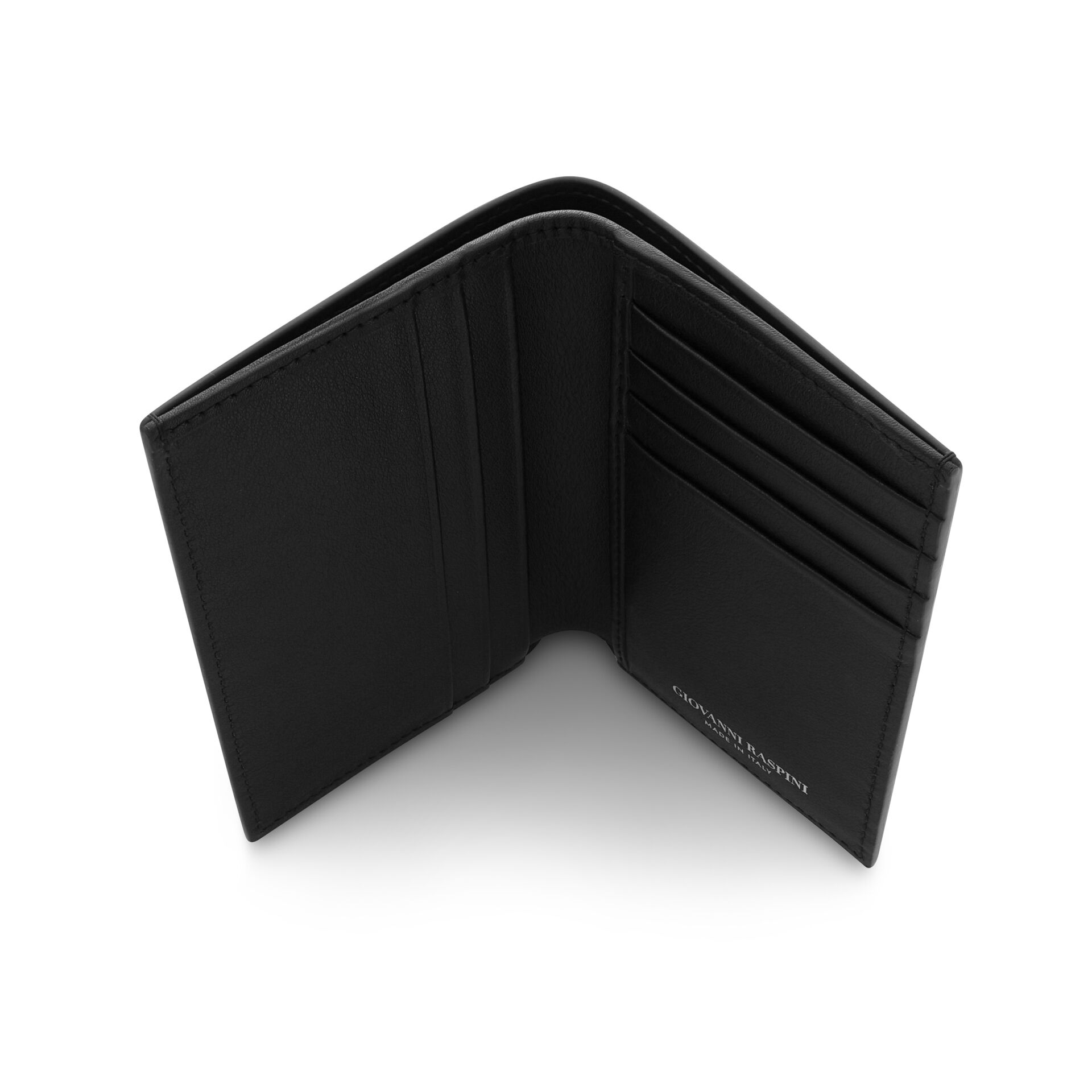 Portefeuille vertical en cuir lisse image number 3