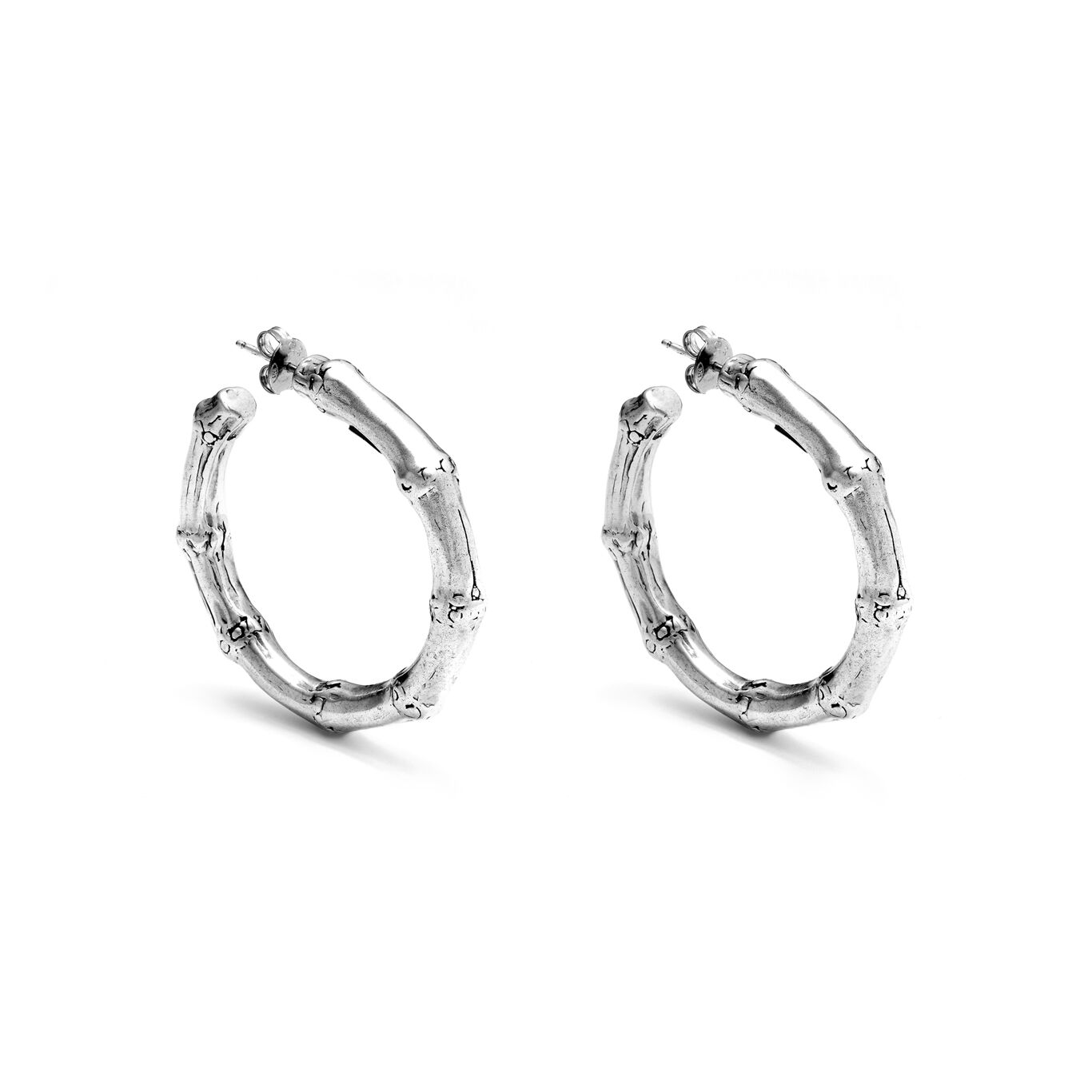 Bamboo Hoop Earrings