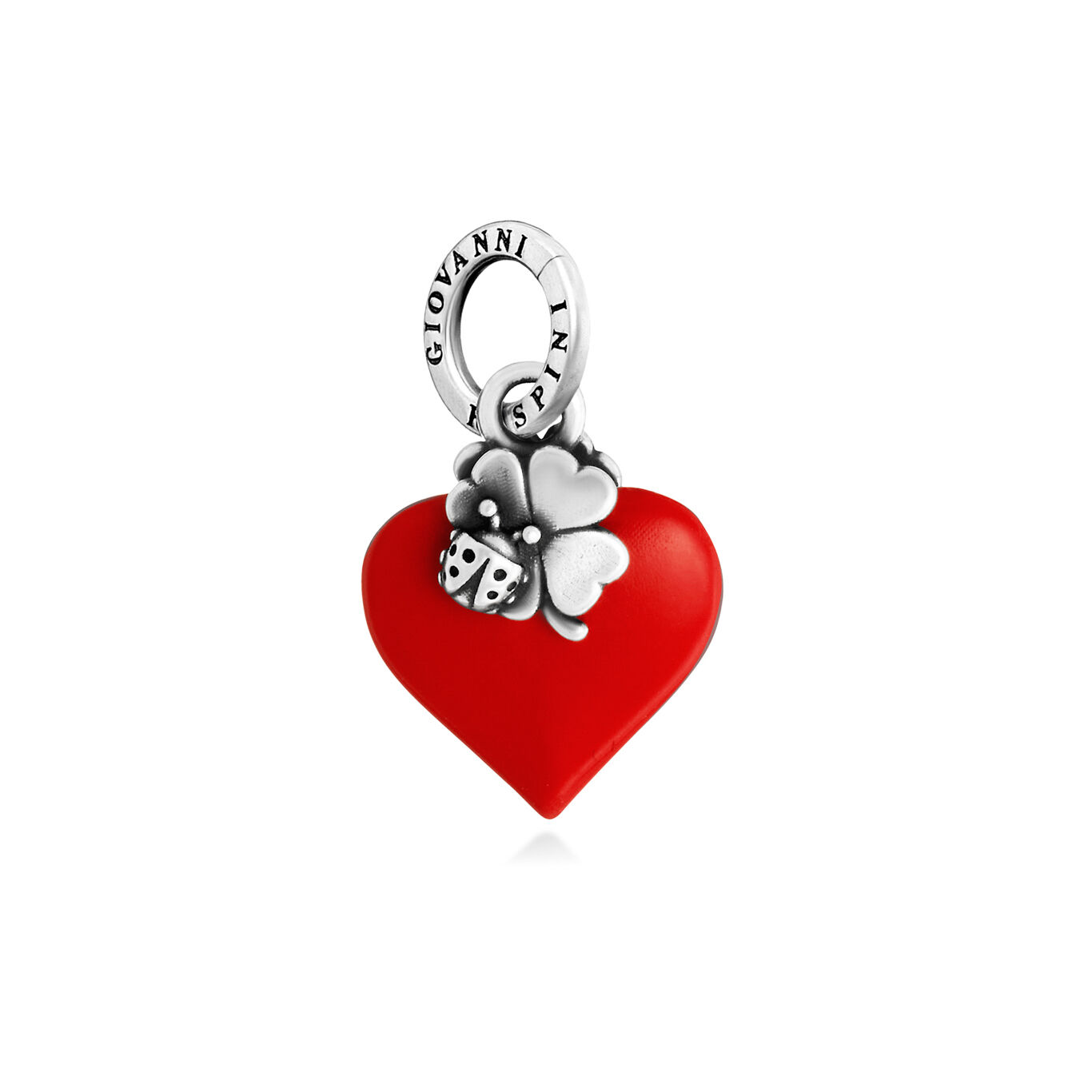 Charm Herz Lucky Rot