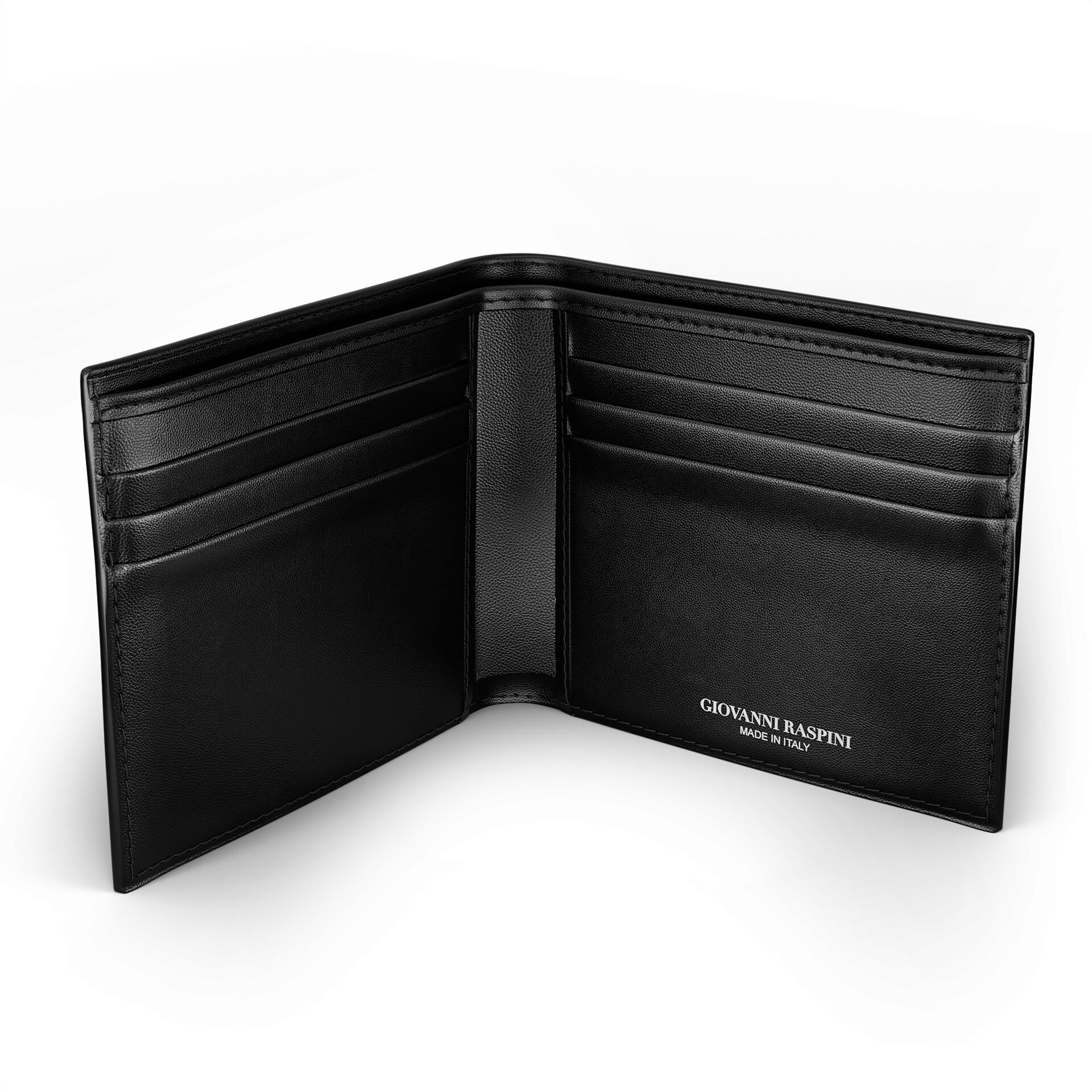 Black Croco Leather Wallet image number 3