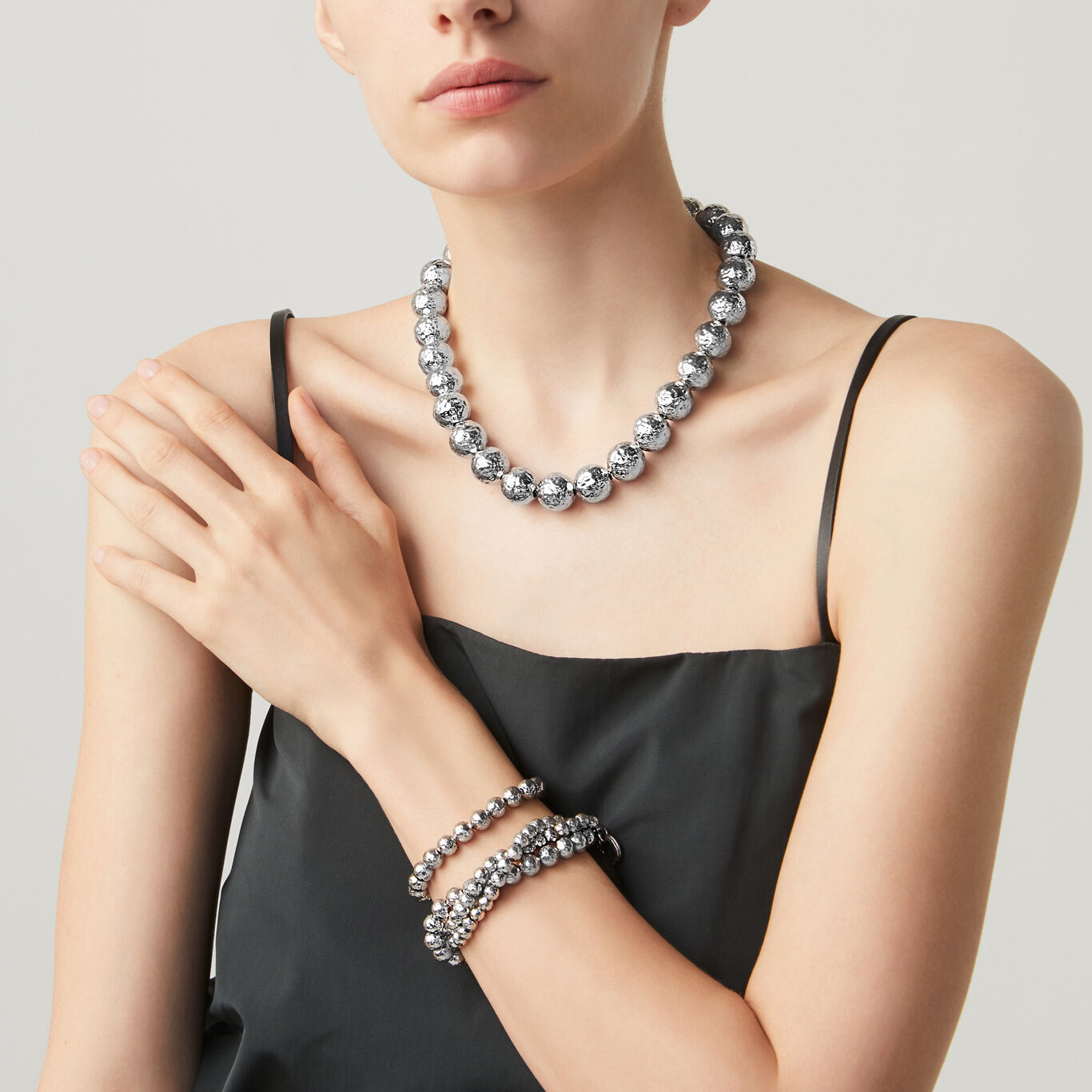 Super Bowl Big Necklace, Necklace in Sterling Silver_image number 2_Giovanni Raspini