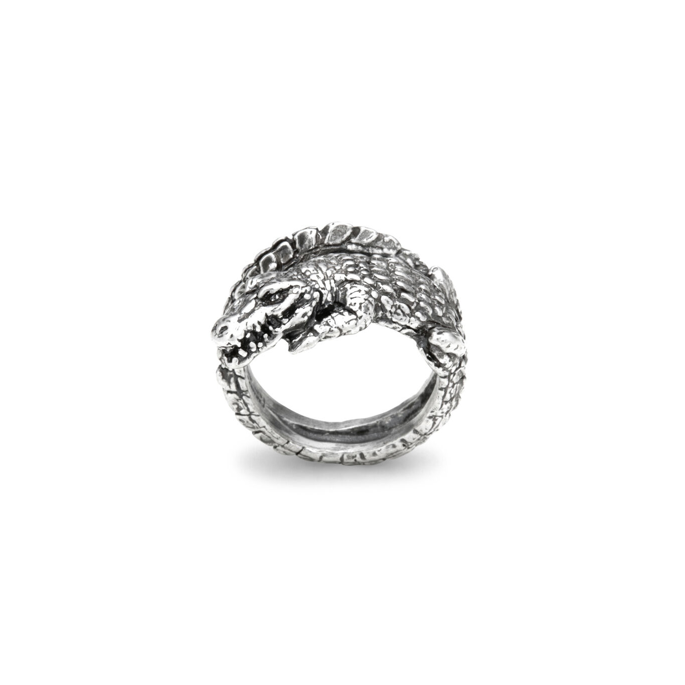 Bague Crocodile, Bague en argent massif_image number 2_Giovanni Raspini