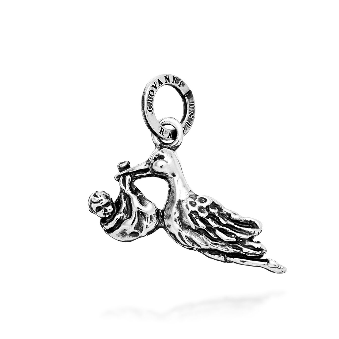 Stork Charm, Charm in Sterling Silver_image number 0_Giovanni Raspini