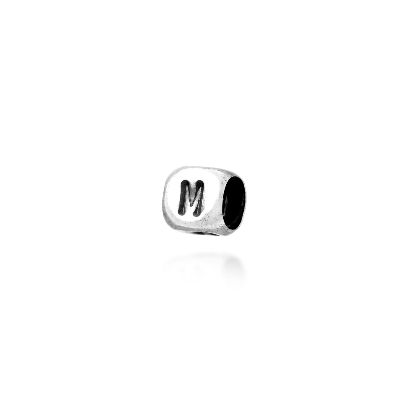 M Bead, Charm in Sterling Silver_image number 0_Giovanni Raspini