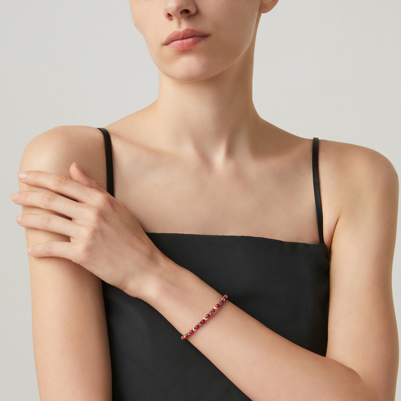 Pulsera R&iacute;o Coral Rojo