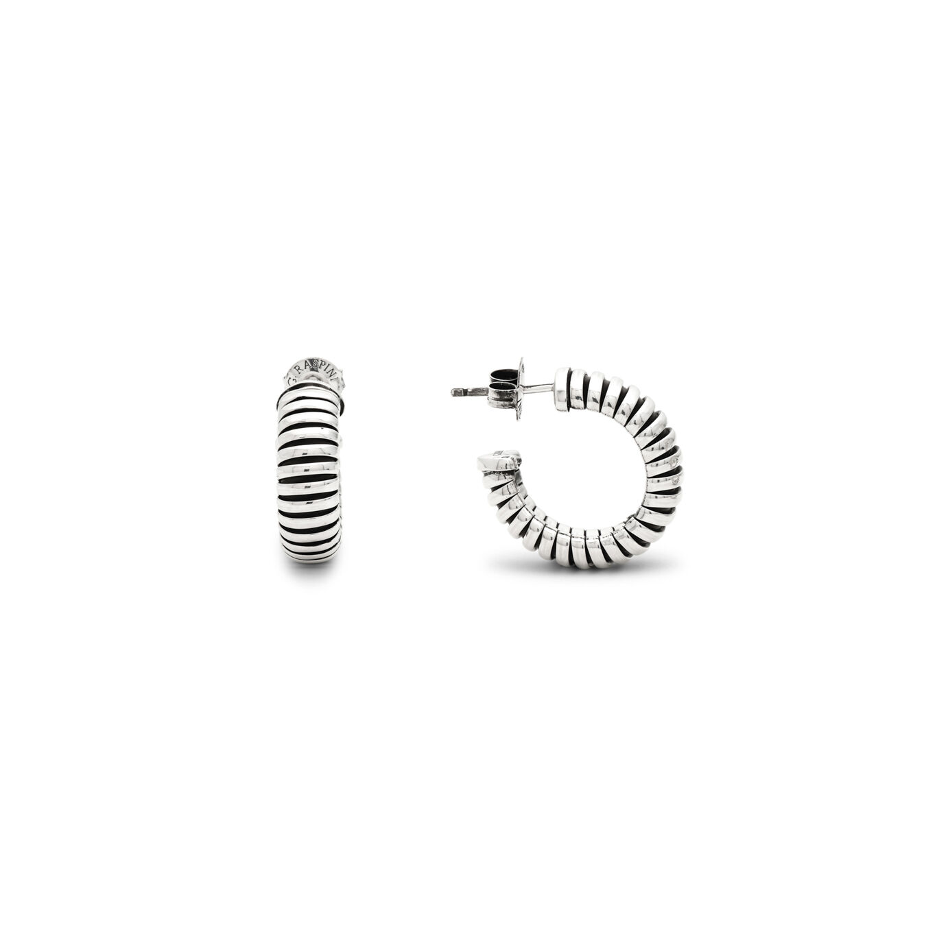 Tubogas Earrings, Earrings in Sterling Silver_image number 3_Giovanni Raspini