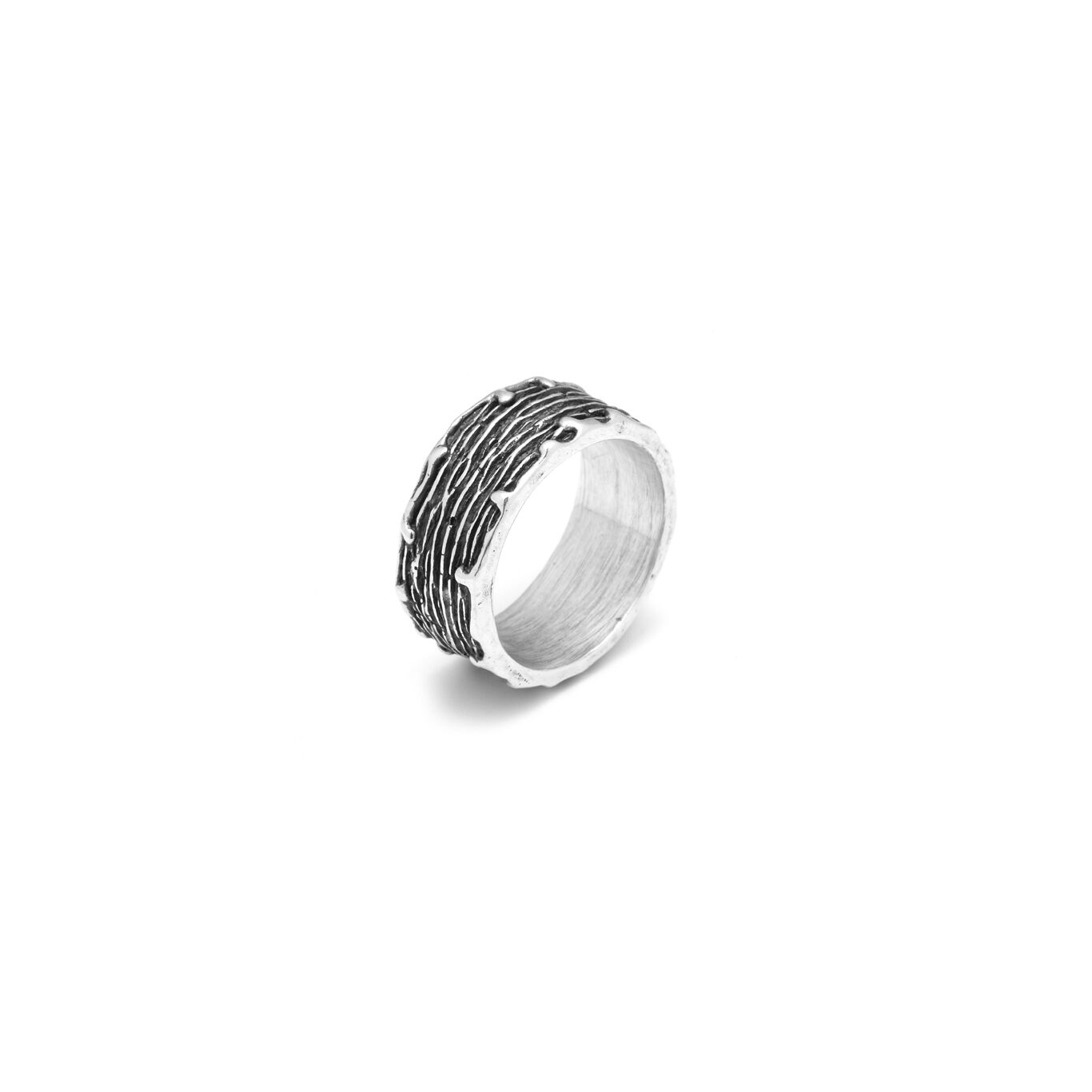 Scratch Band Ring, Ring in Sterling Silver_image number 0_Giovanni Raspini