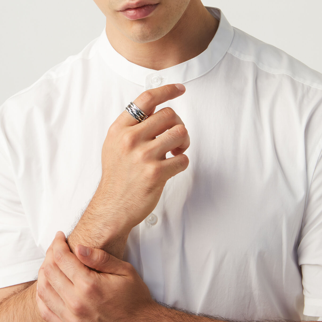 Alamo Ring, Ring in Sterling Silver_image number 1_Giovanni Raspini