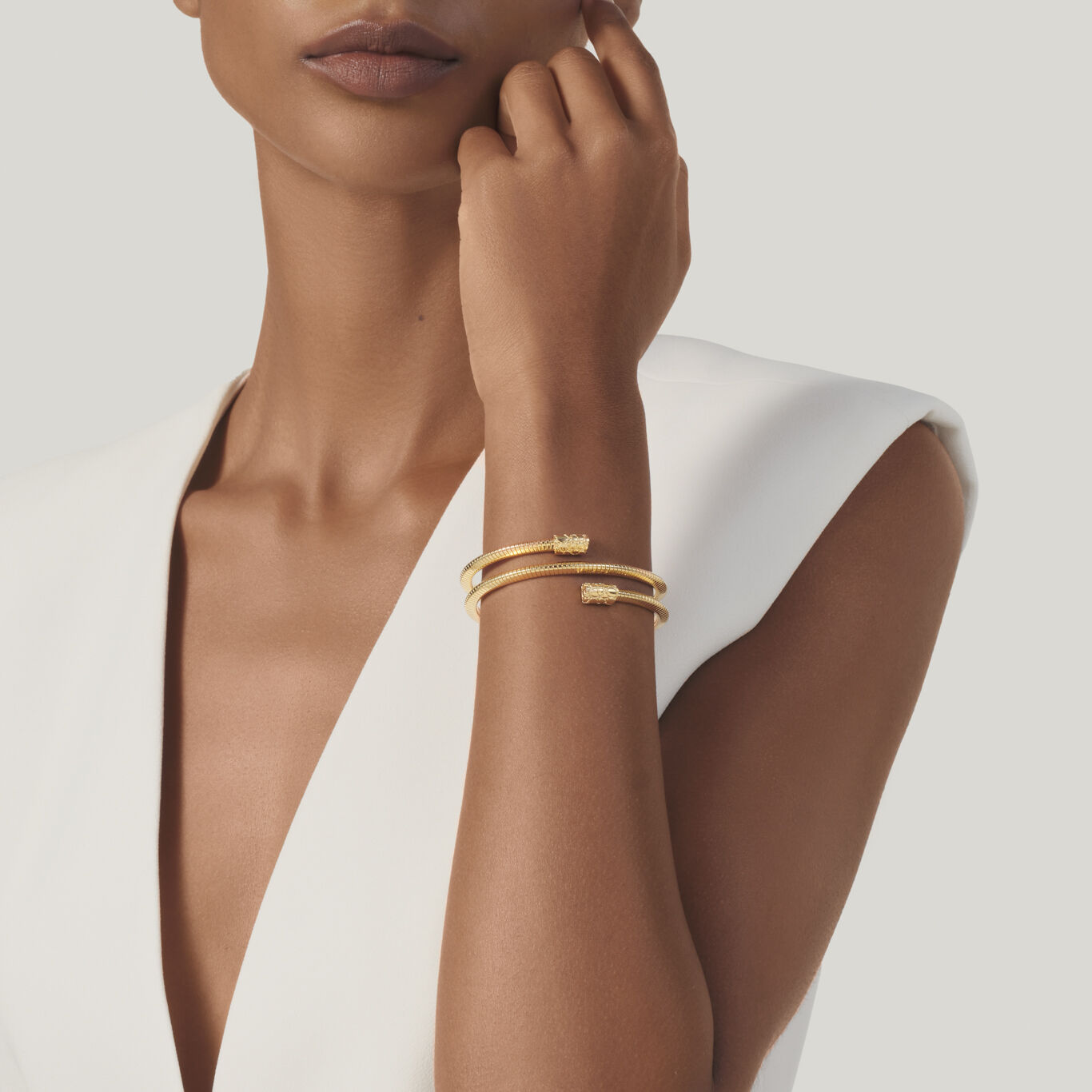 Armband Tubogas Kroko Doppelt, Klein