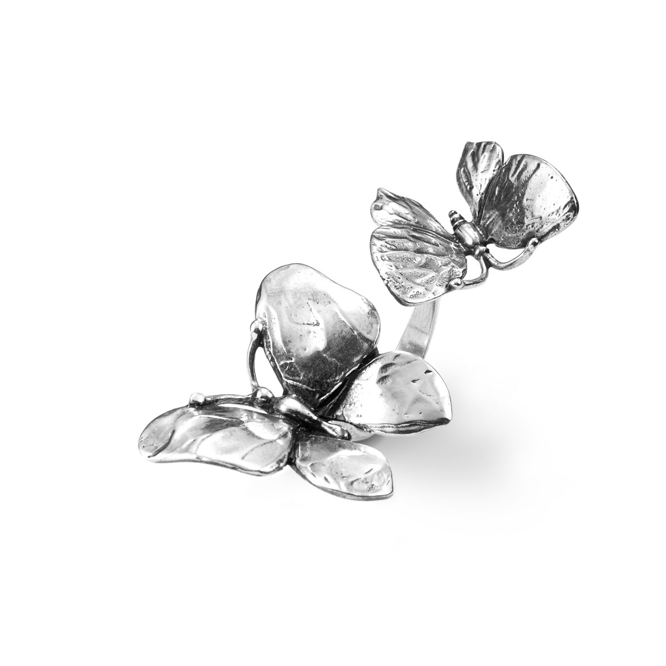 Double Butterflies Ring