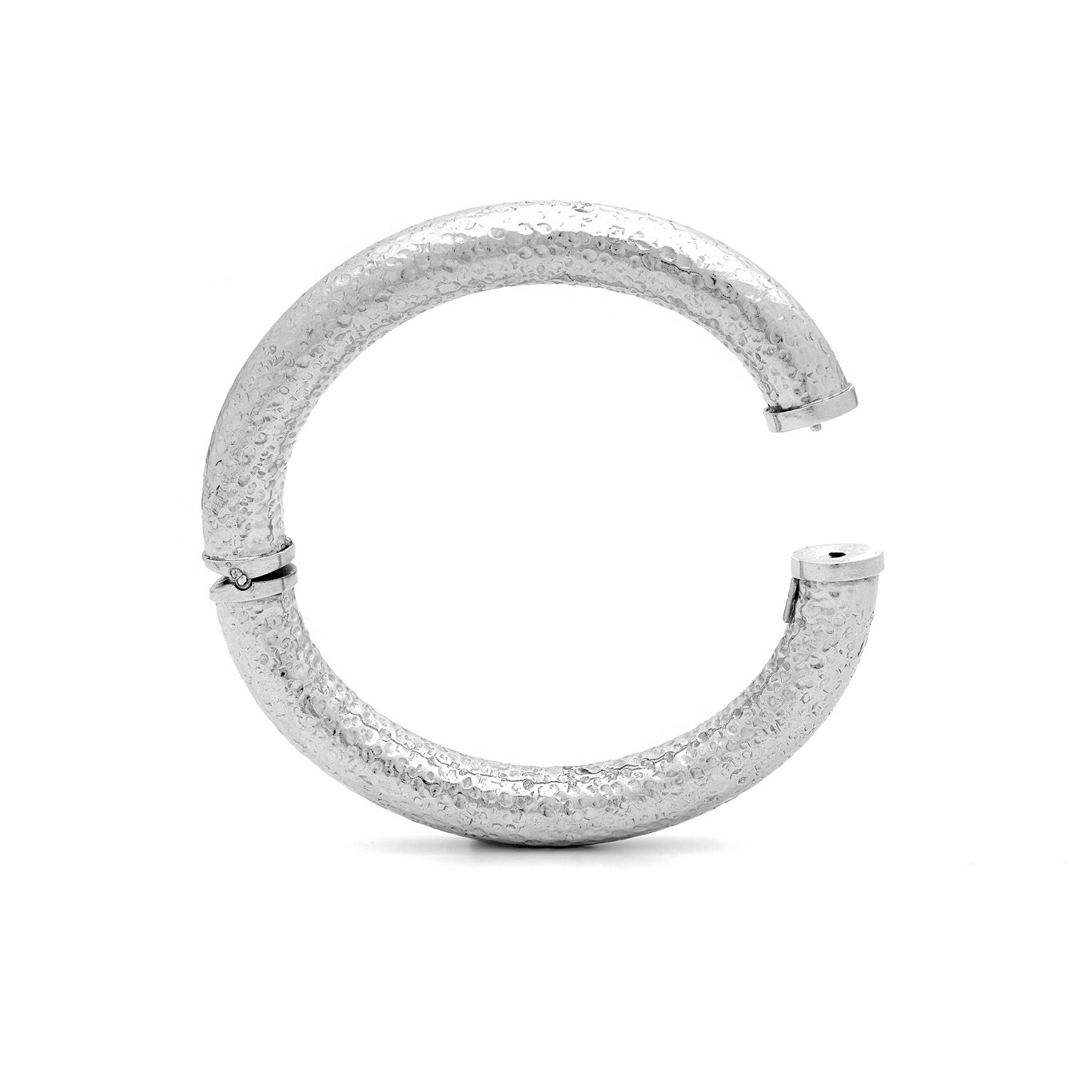Rock Big Bangle, Bangle in Sterling Silver_image number 3_Giovanni Raspini
