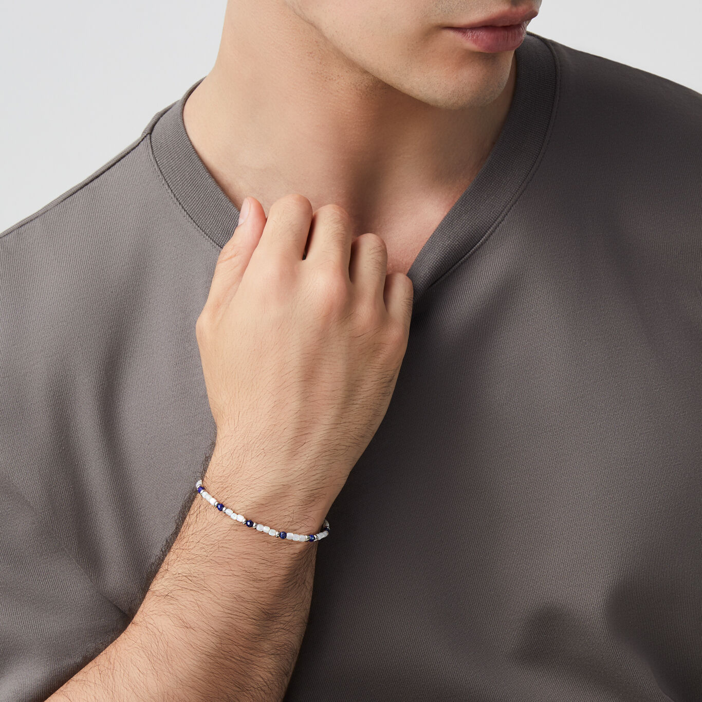 Mother Of Pearl Beat Bracelet