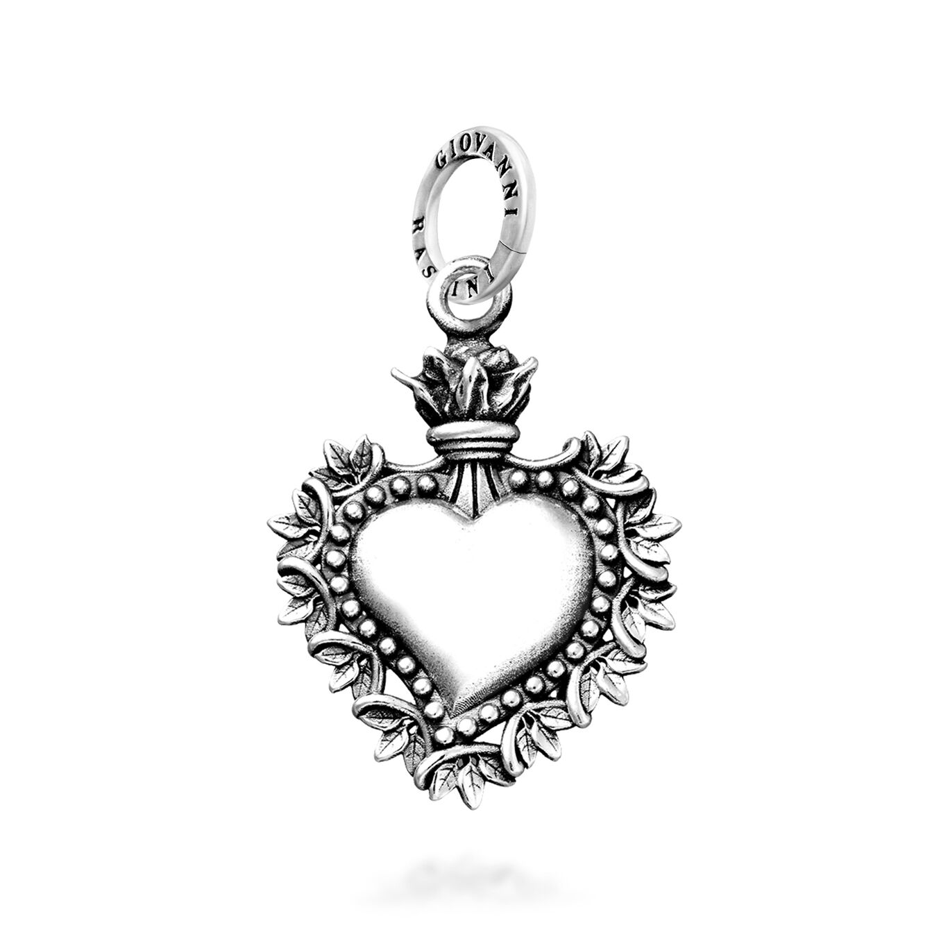 Leaves Votive Heart Charm
