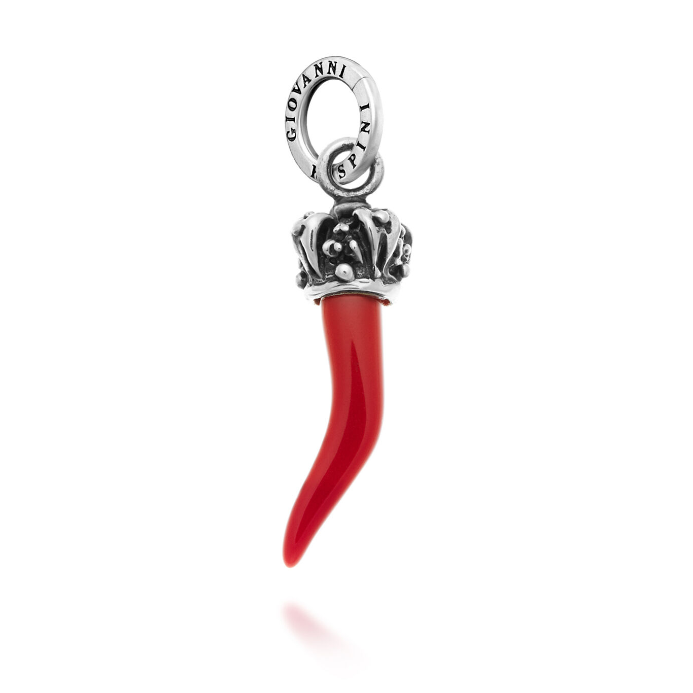 Red Horn Crown Charm