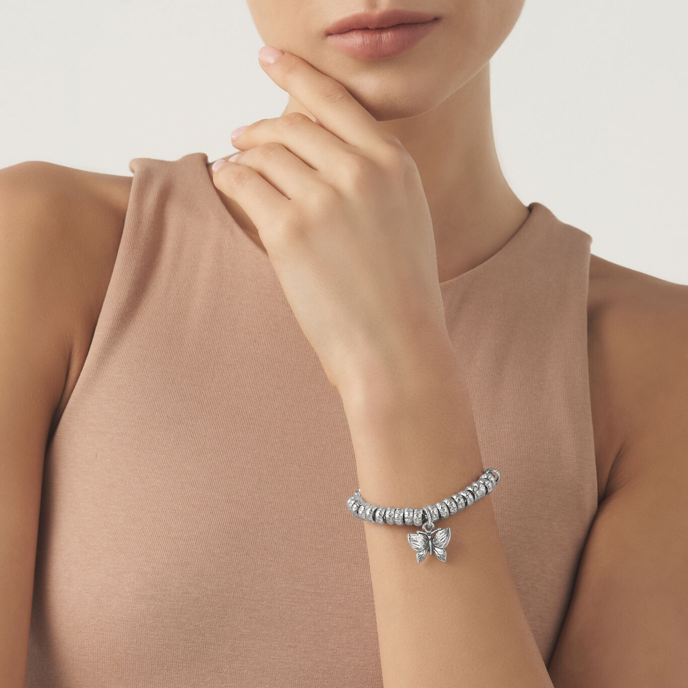 Charm Papillon fin, Charm en argent massif_image number 1_Giovanni Raspini