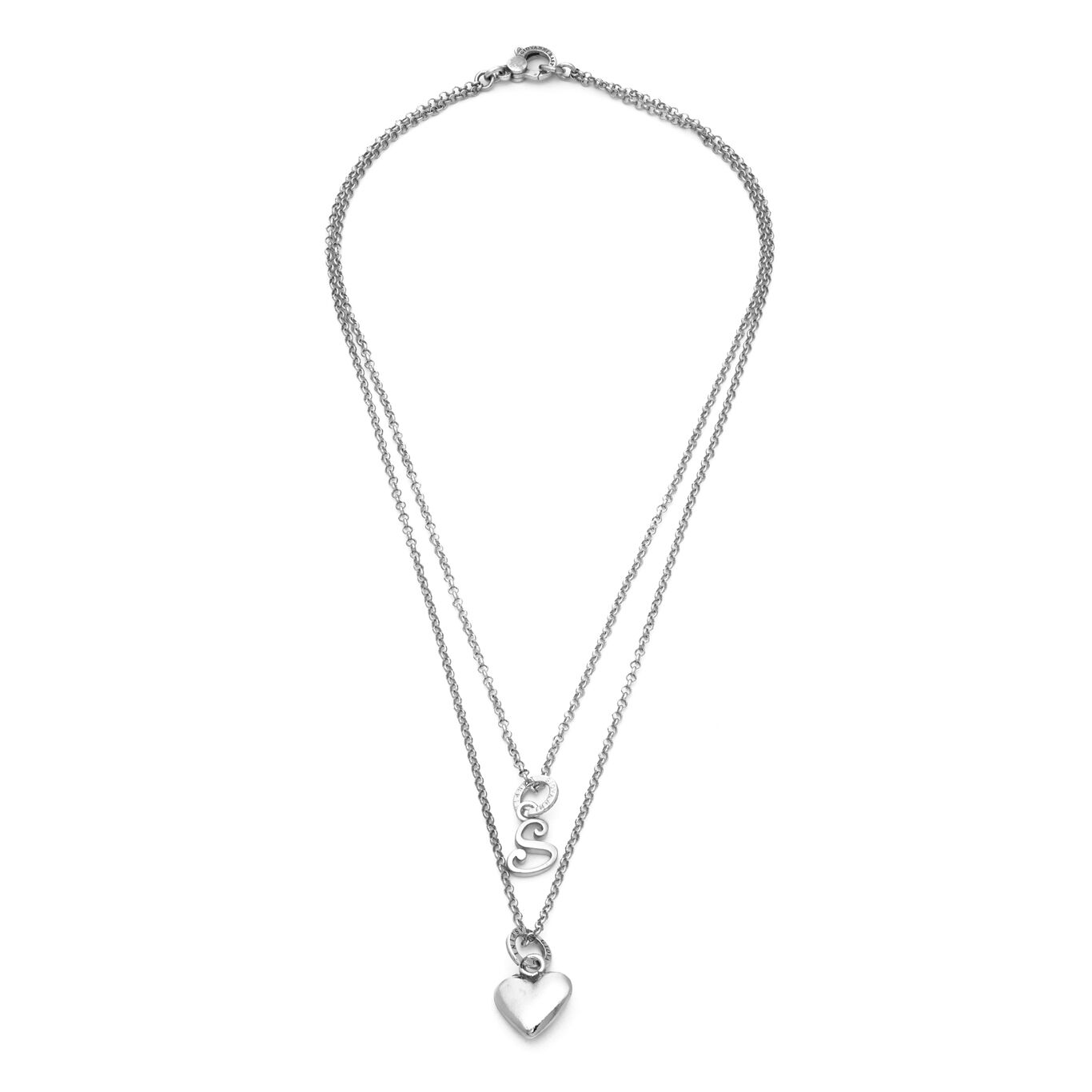 Collar Coraz&oacute;n y Letras S
