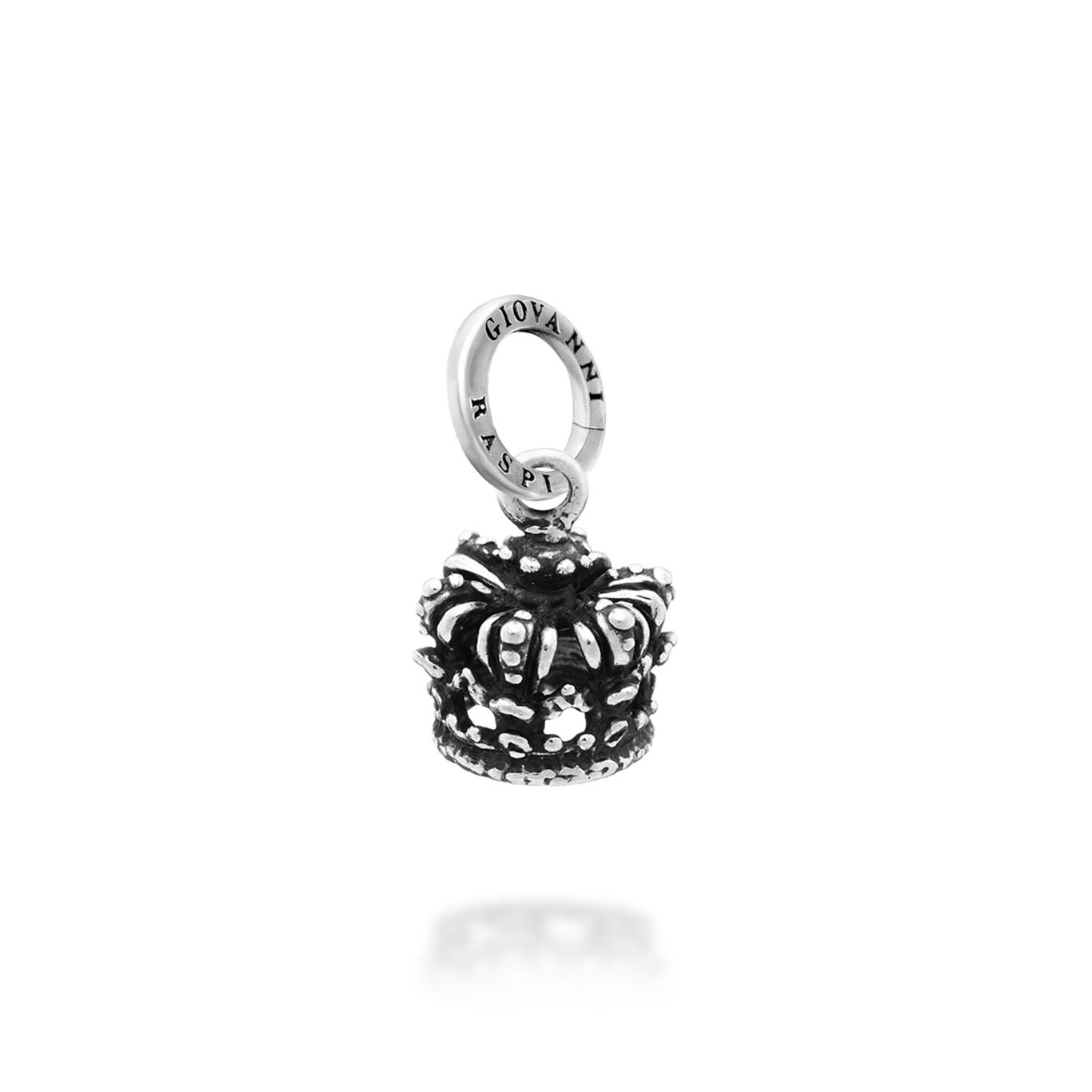 Small Crown Charm, Charm in Sterling Silver_image number 0_Giovanni Raspini
