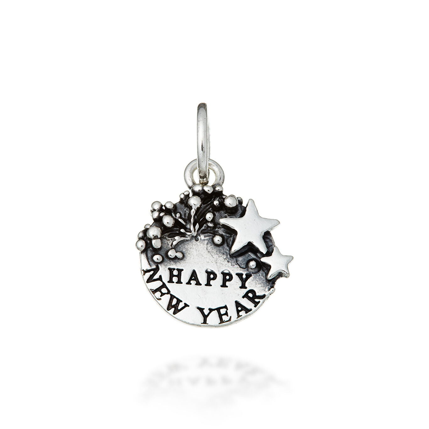 Charm Medaglia Happy New Year, Charm in Argento 925_image number 0_Giovanni Raspini
