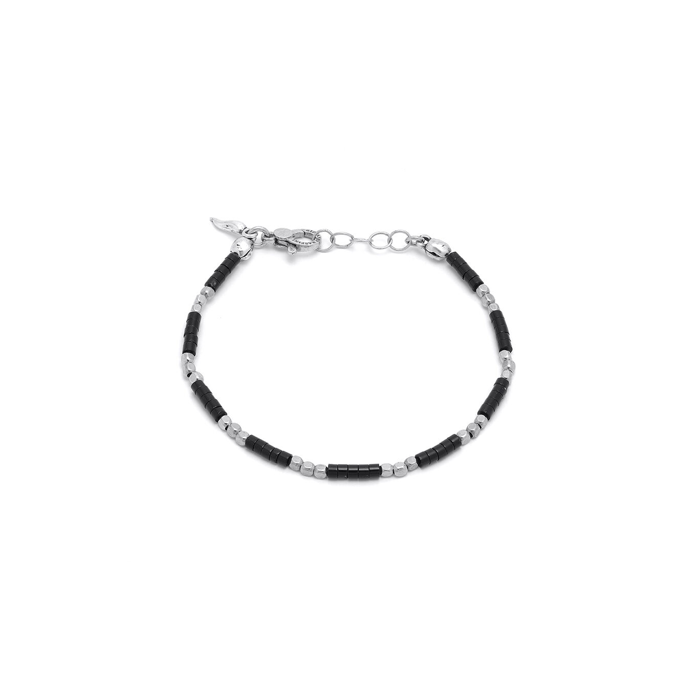 Onyx And Cubes Bracelet