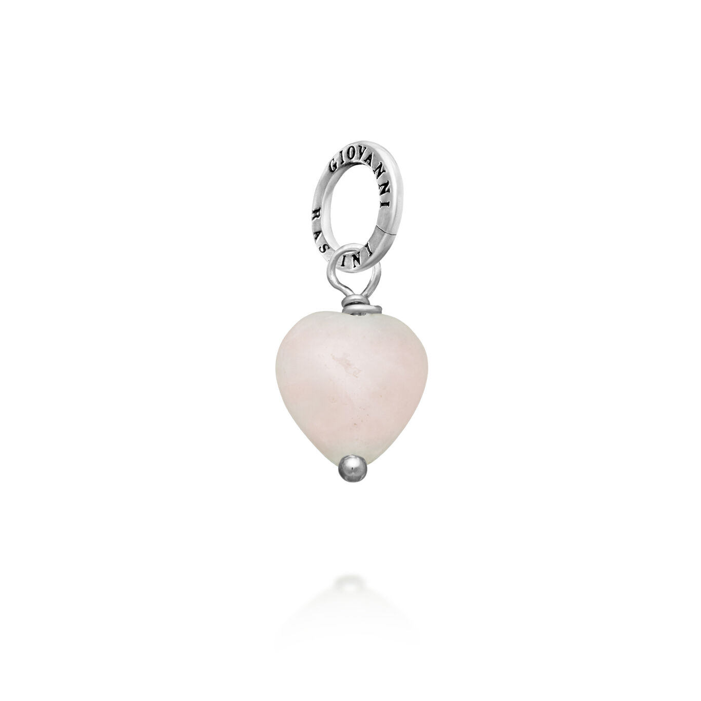 Pink Quartz Heart Charm