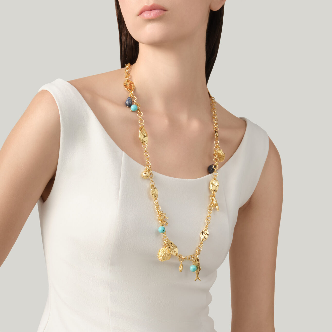 Grand Bleu Long Necklace