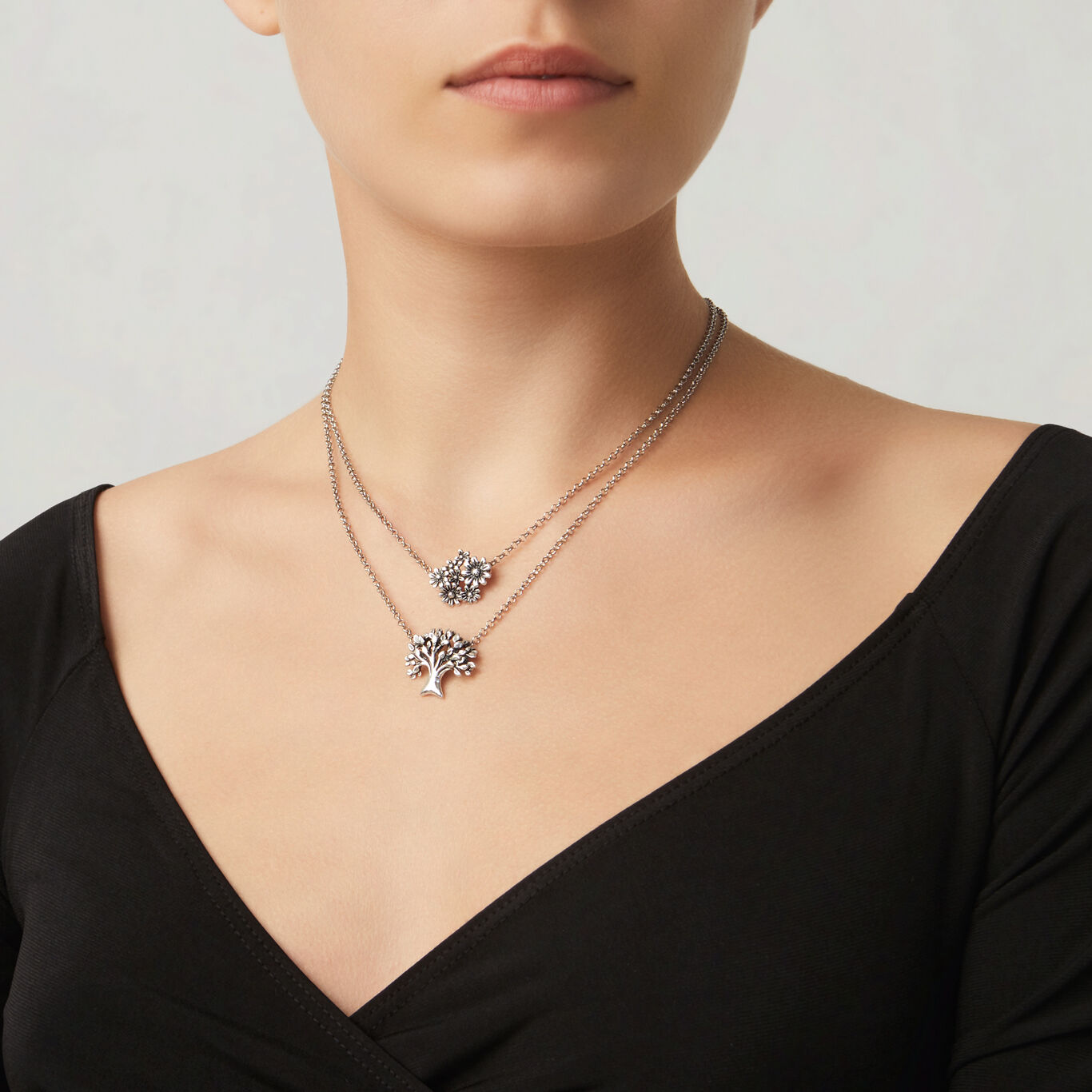 Collier Joli - Marguerites, Collier en argent massif_image number 2_Giovanni Raspini