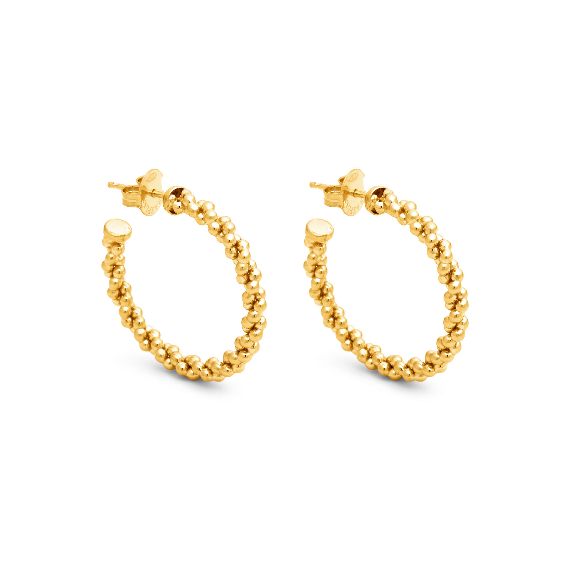 Wheat Chain Medium Hoop Earrings image number 0
