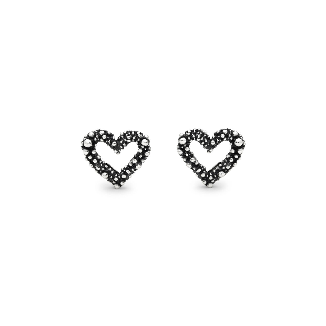 Boucles d'oreilles C&oelig;ur, grand mod&egrave;le