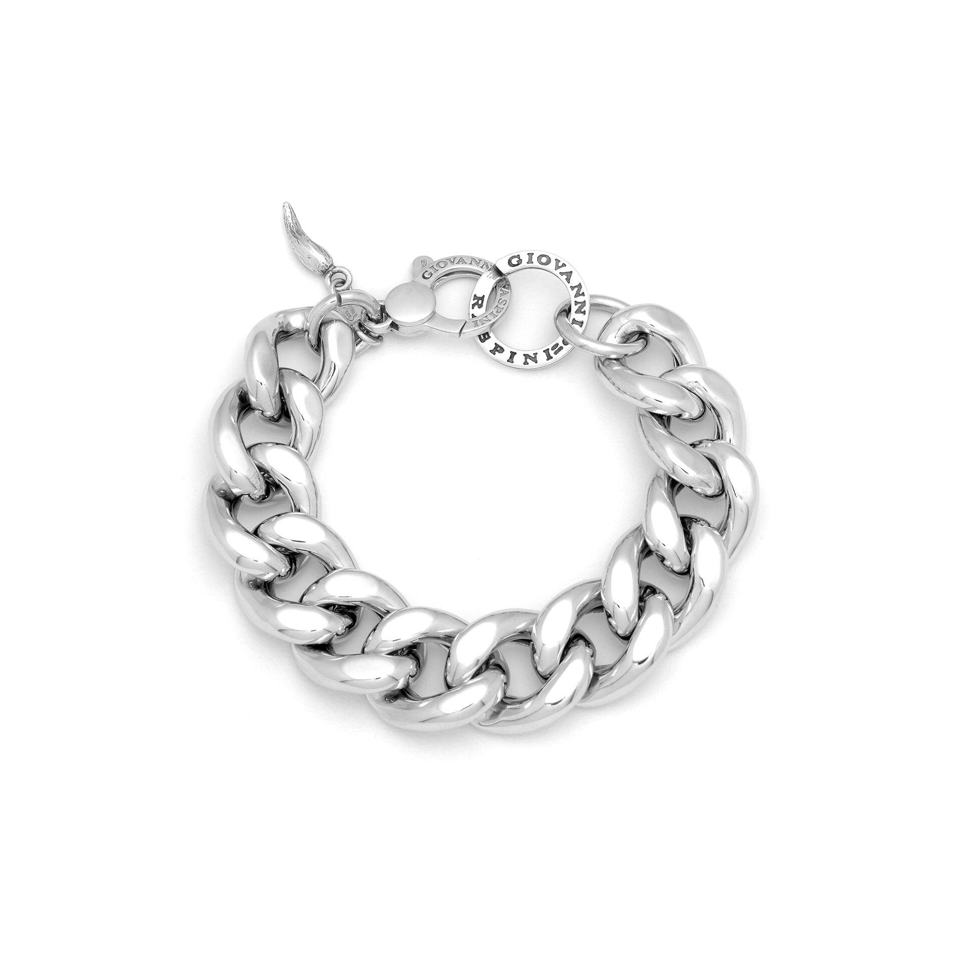 Bracelet Giovanni Raspini Byzantin Grand En Argent Sterling 925 - Modèle 6863 - Longueur 21,5 Cm - Neuf étiqueté