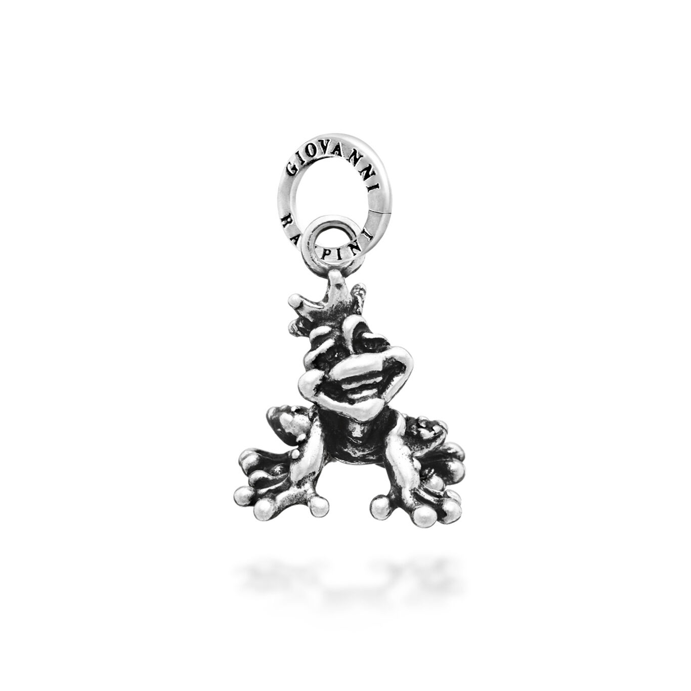 Frog prince Charm, Charm in Sterling Silver_image number 0_Giovanni Raspini