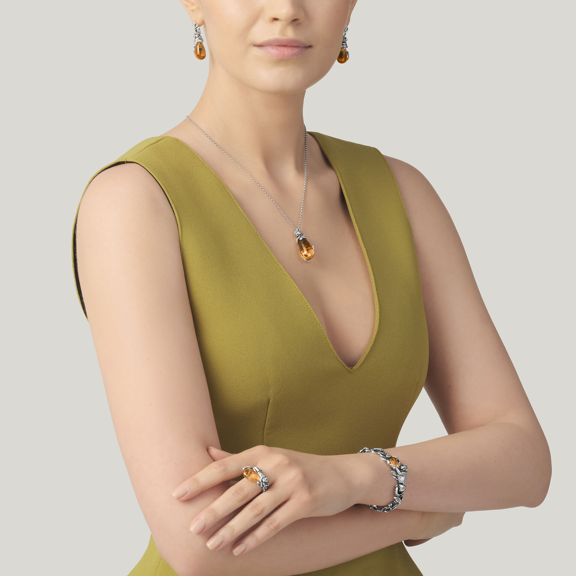 Leopard Drop Earrings image number 2