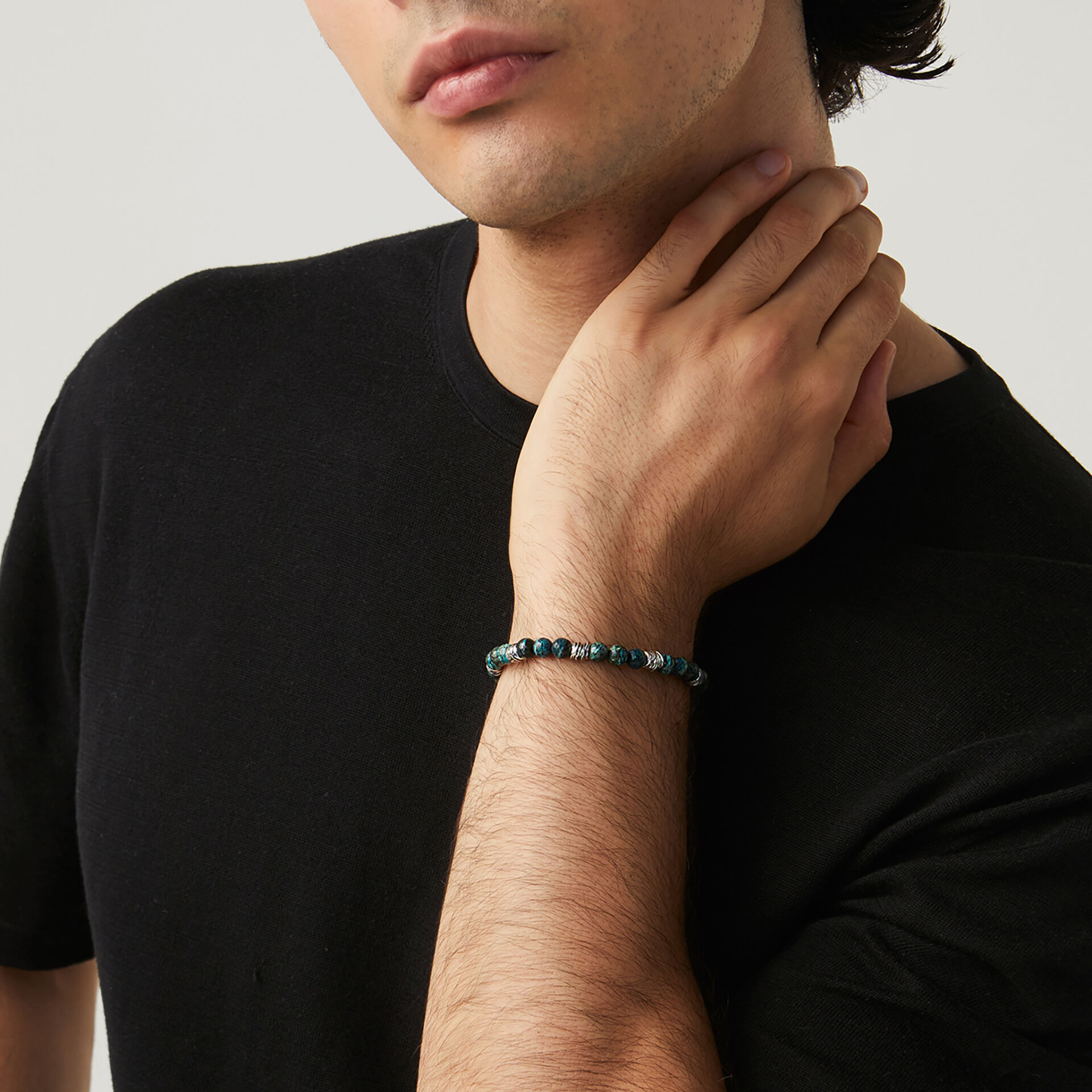 Bracelet Tango jaspe vert image number 1