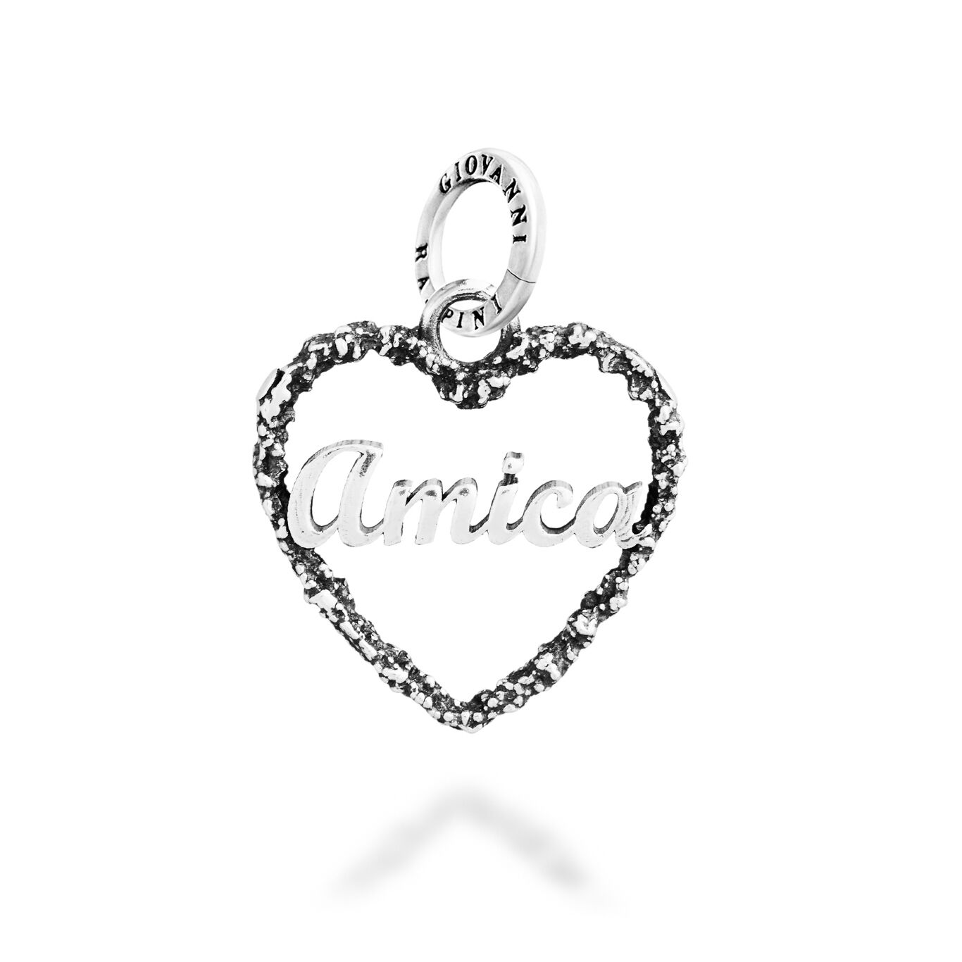 Heart "Amica" Charm