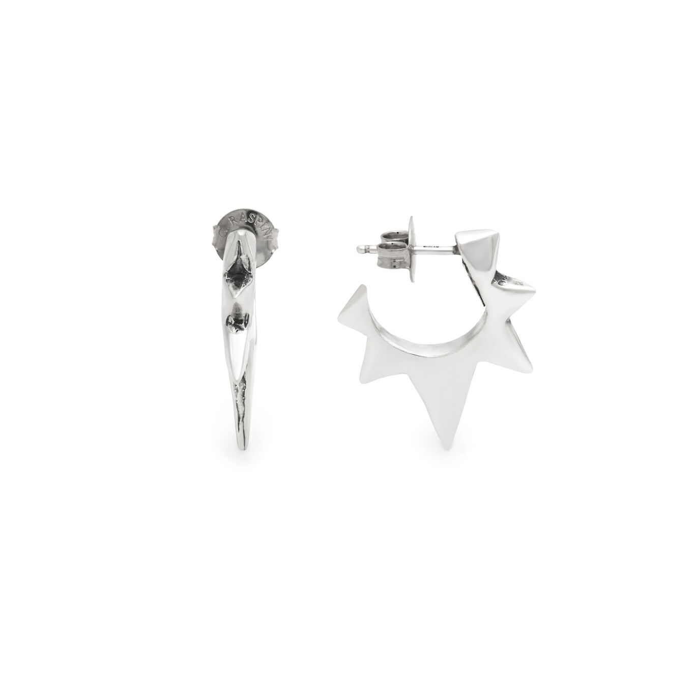 Rock Star Small Earrings, Earrings in Sterling Silver_image number 2_Giovanni Raspini