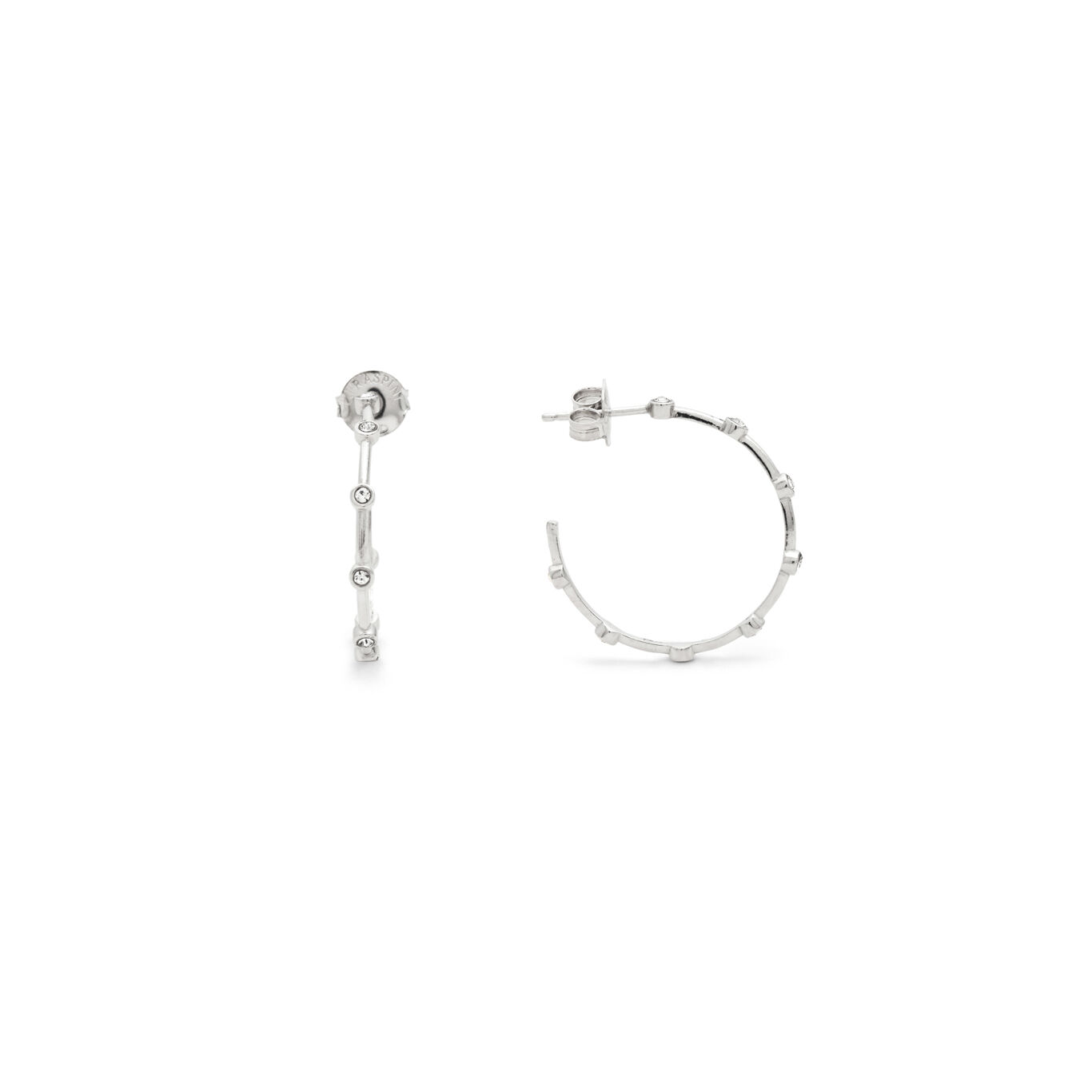 Satellite Big Earrings, Earrings in Sterling Silver and zircons_image number 2_Giovanni Raspini