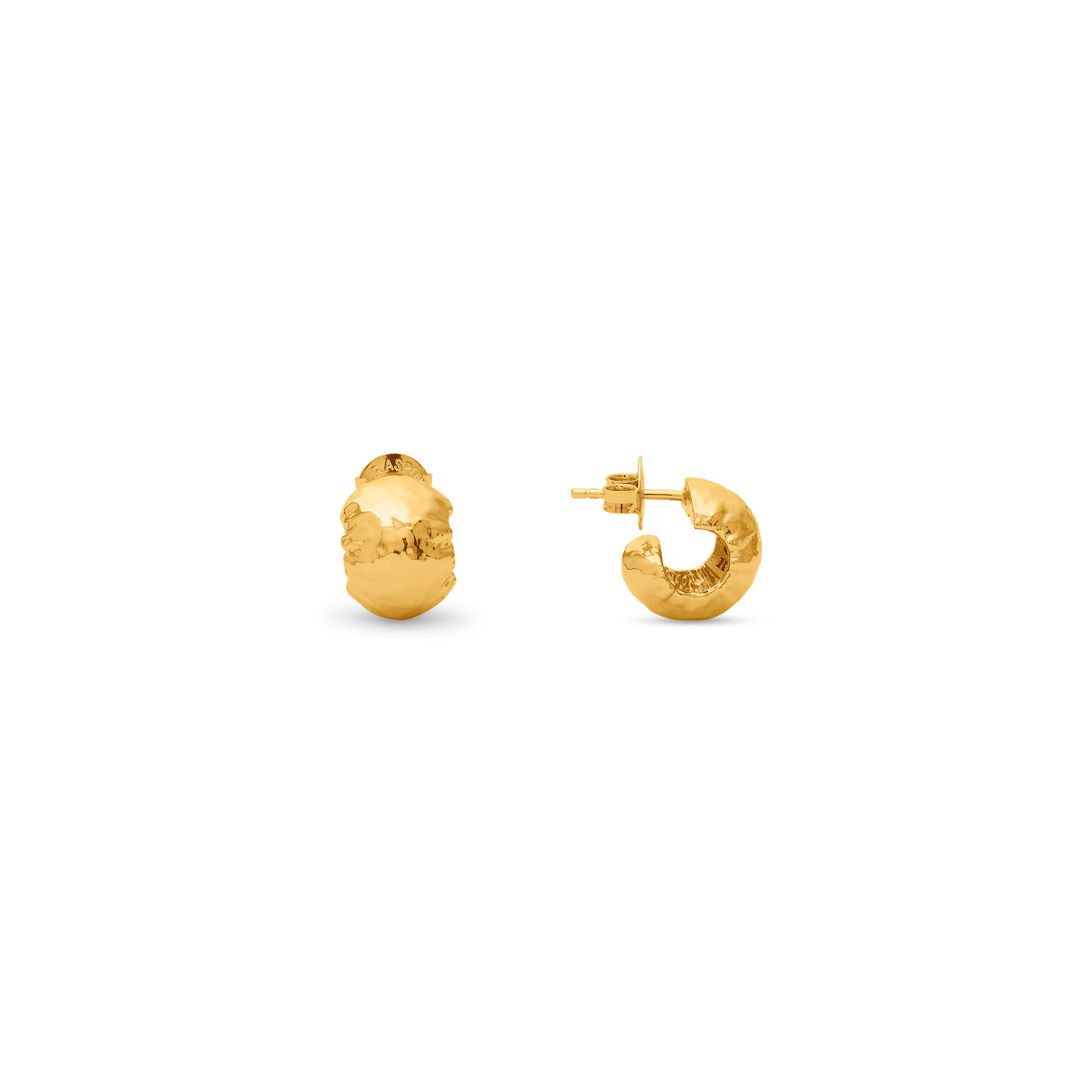 Sand Small Hoop Earrings image number 2