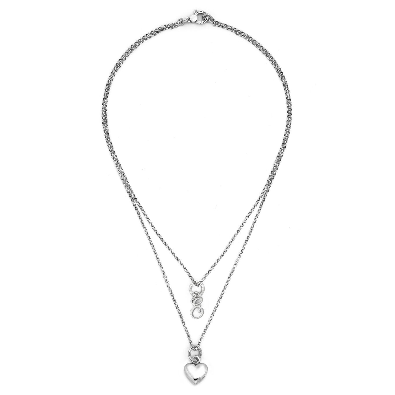 Collana Cuore e Lettera E