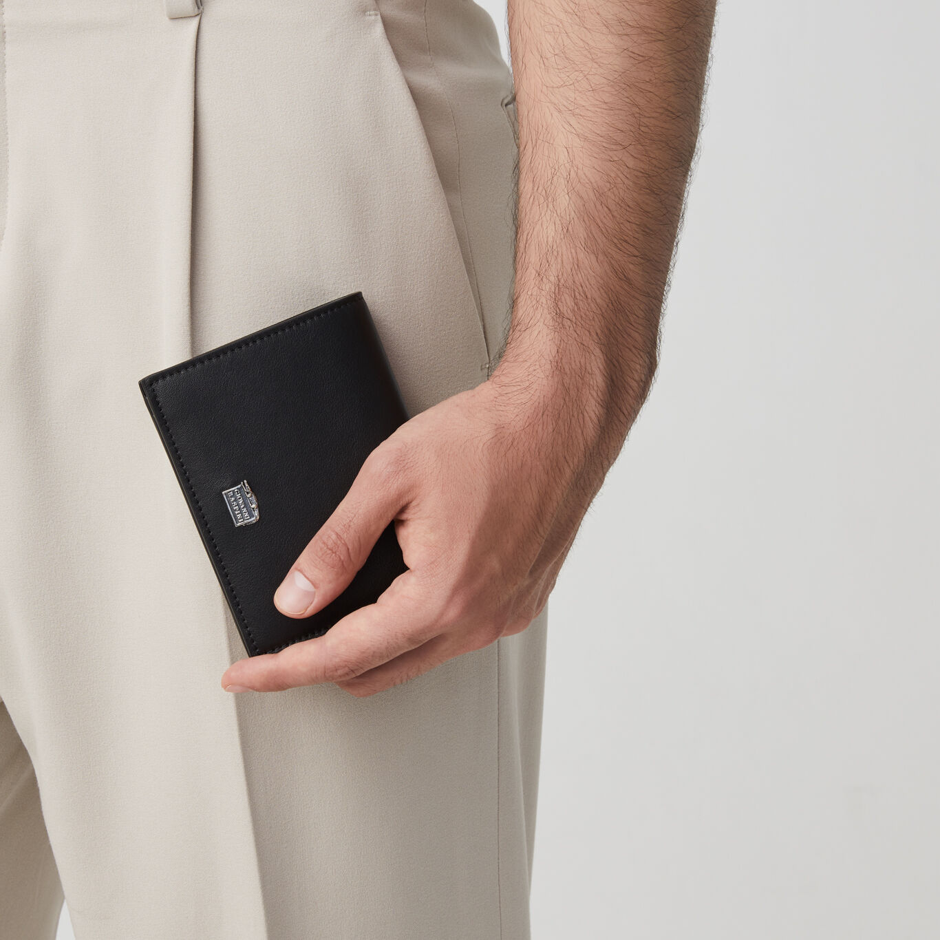 Smooth Leather Inside Pocket Wallet, Leather wallet with iconic sterling silver decoration_image number 5_Giovanni Raspini