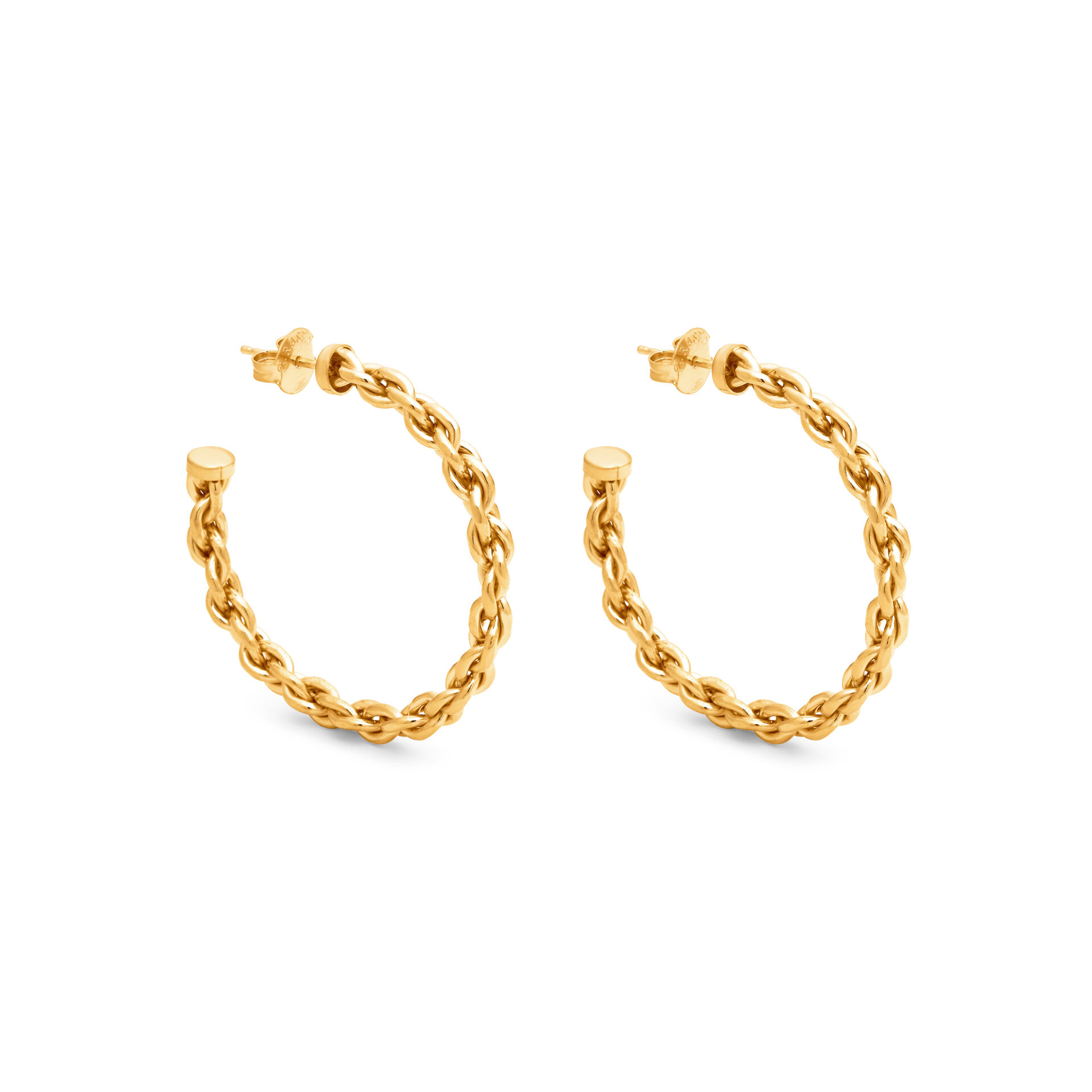Chain Big Hoop Earrings image number 0