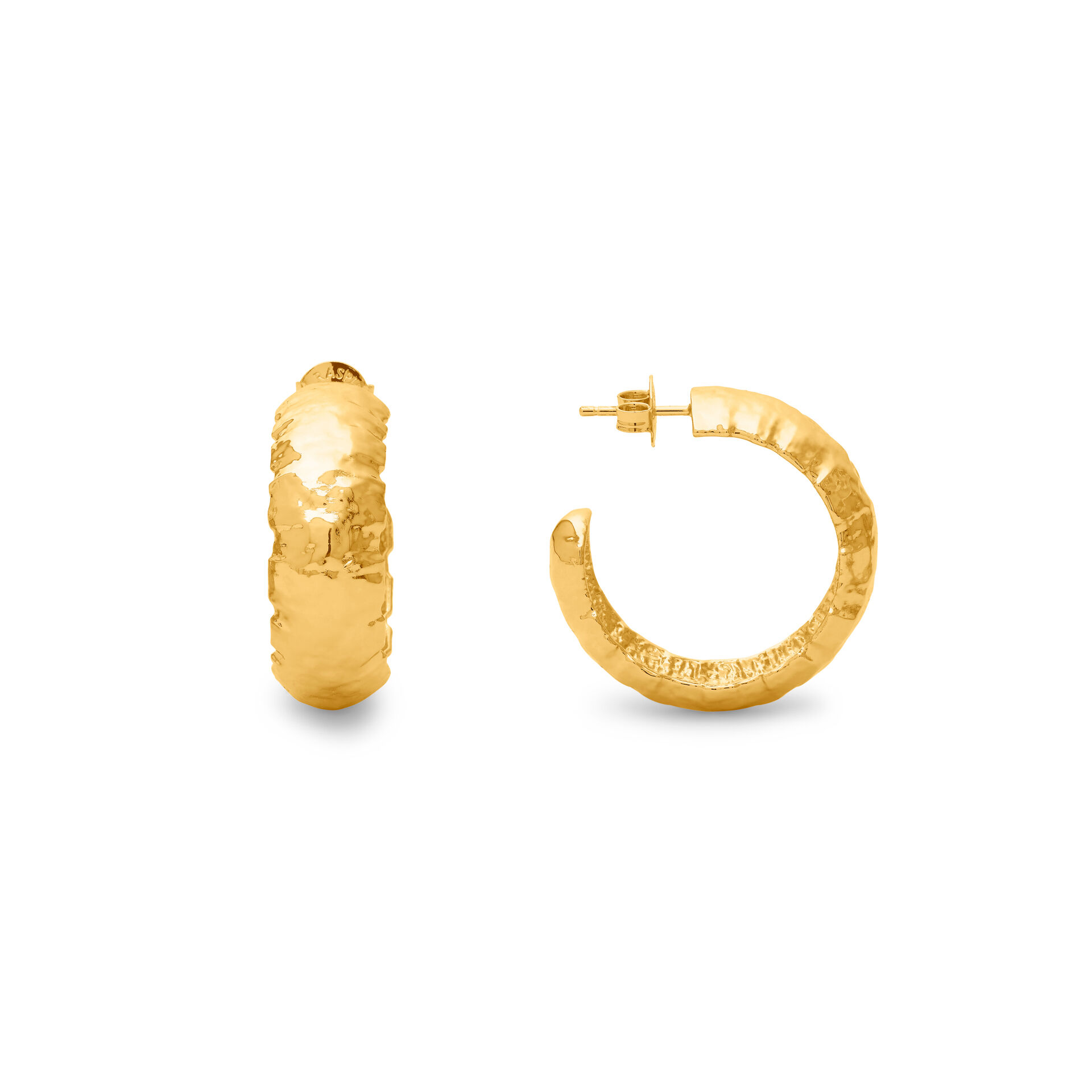 Sand Large Hoop Earrings image number 2