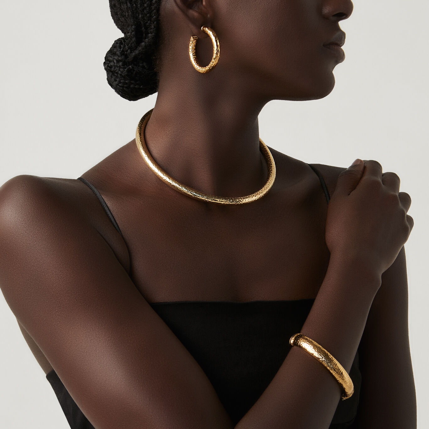 Rock Necklace, Necklace in gold-plated Sterling Silver_image number 2_Giovanni Raspini